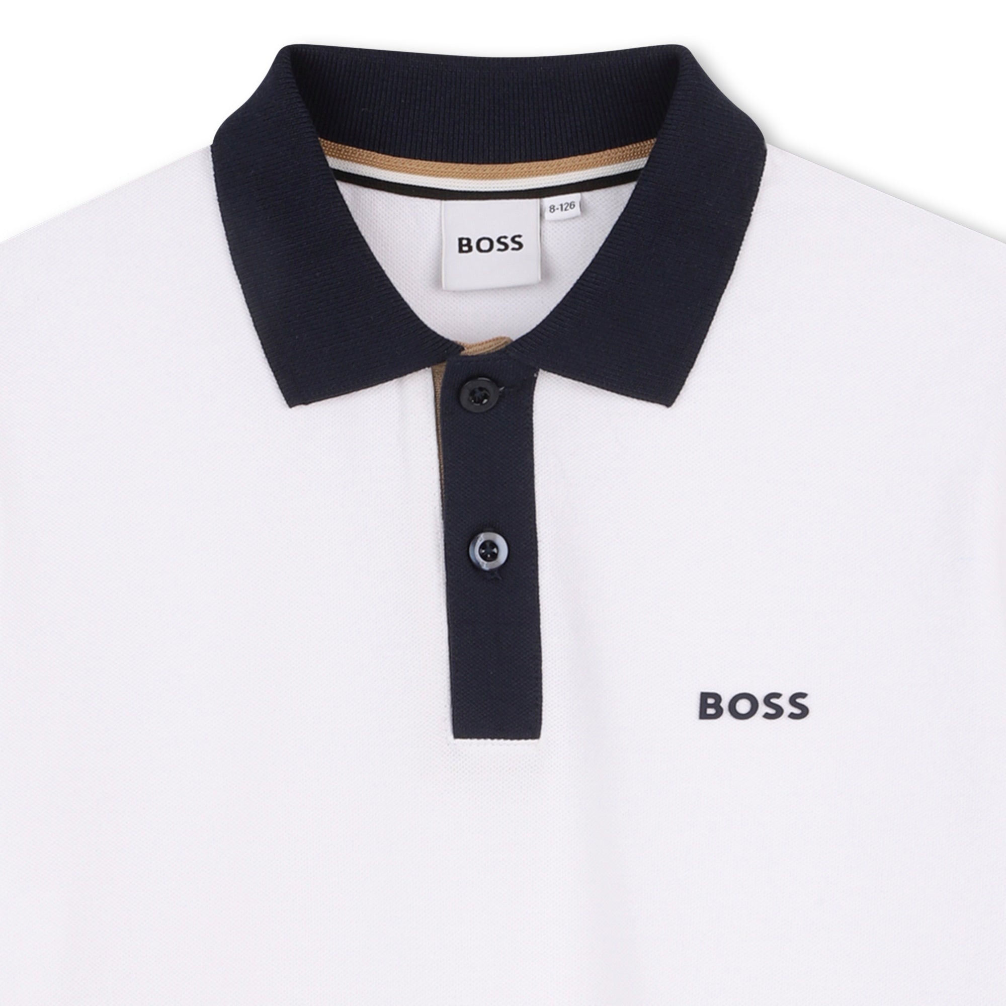 Polo Piqué Contrastes Blanco
