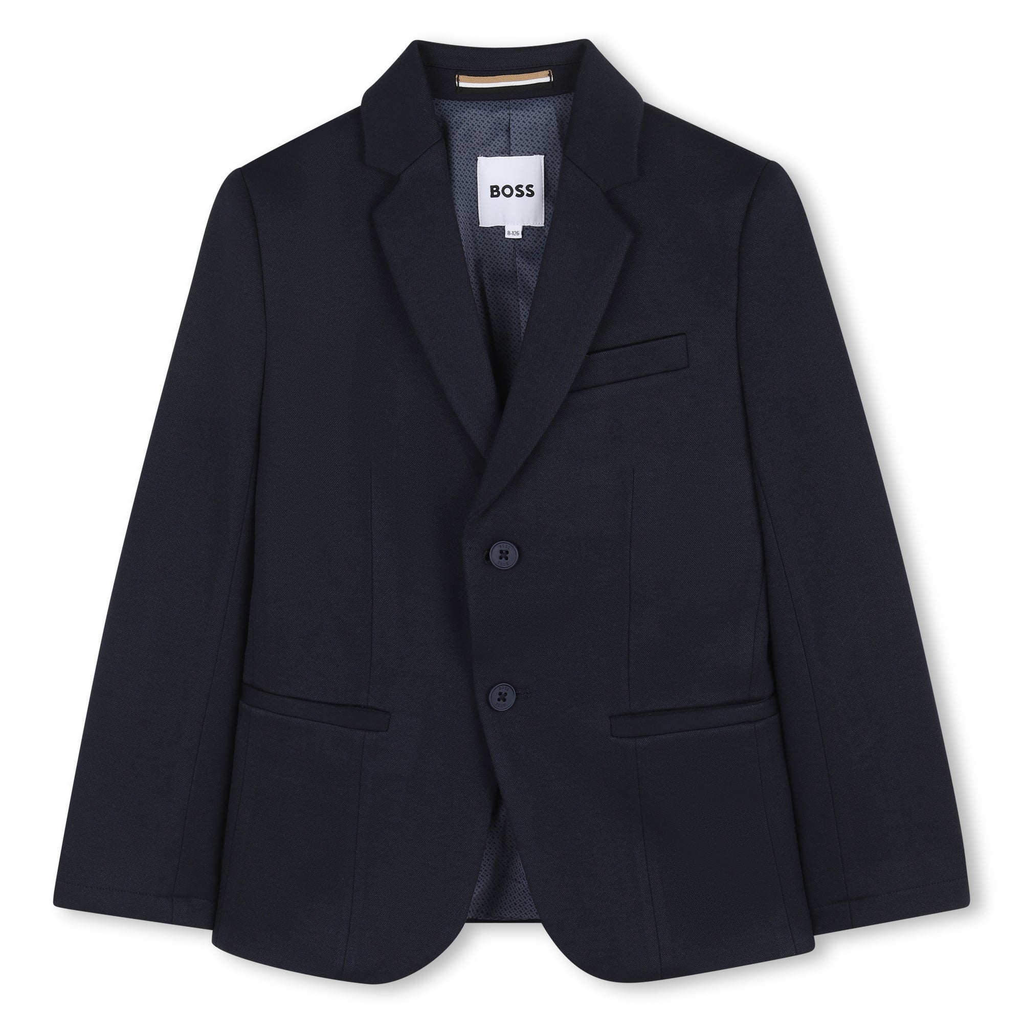 Blazer Piqué Milano Double B Azul Marino