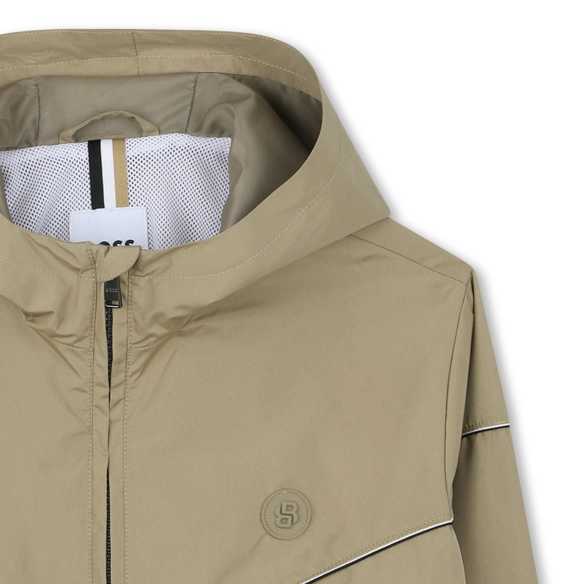 Cortavientos Hooded Taupé Poliéster Reciclado