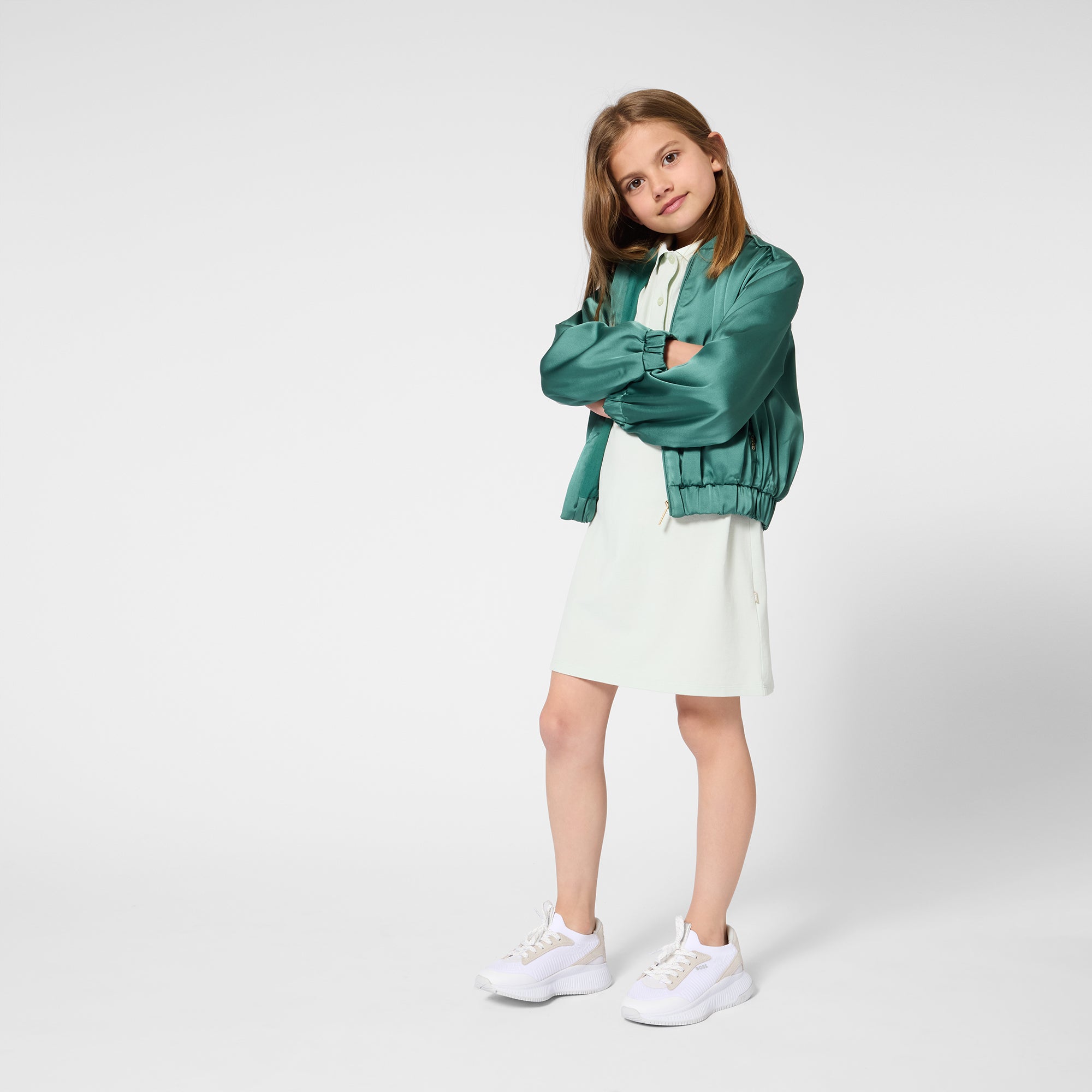 Cardigan Satinado Vert Sapin