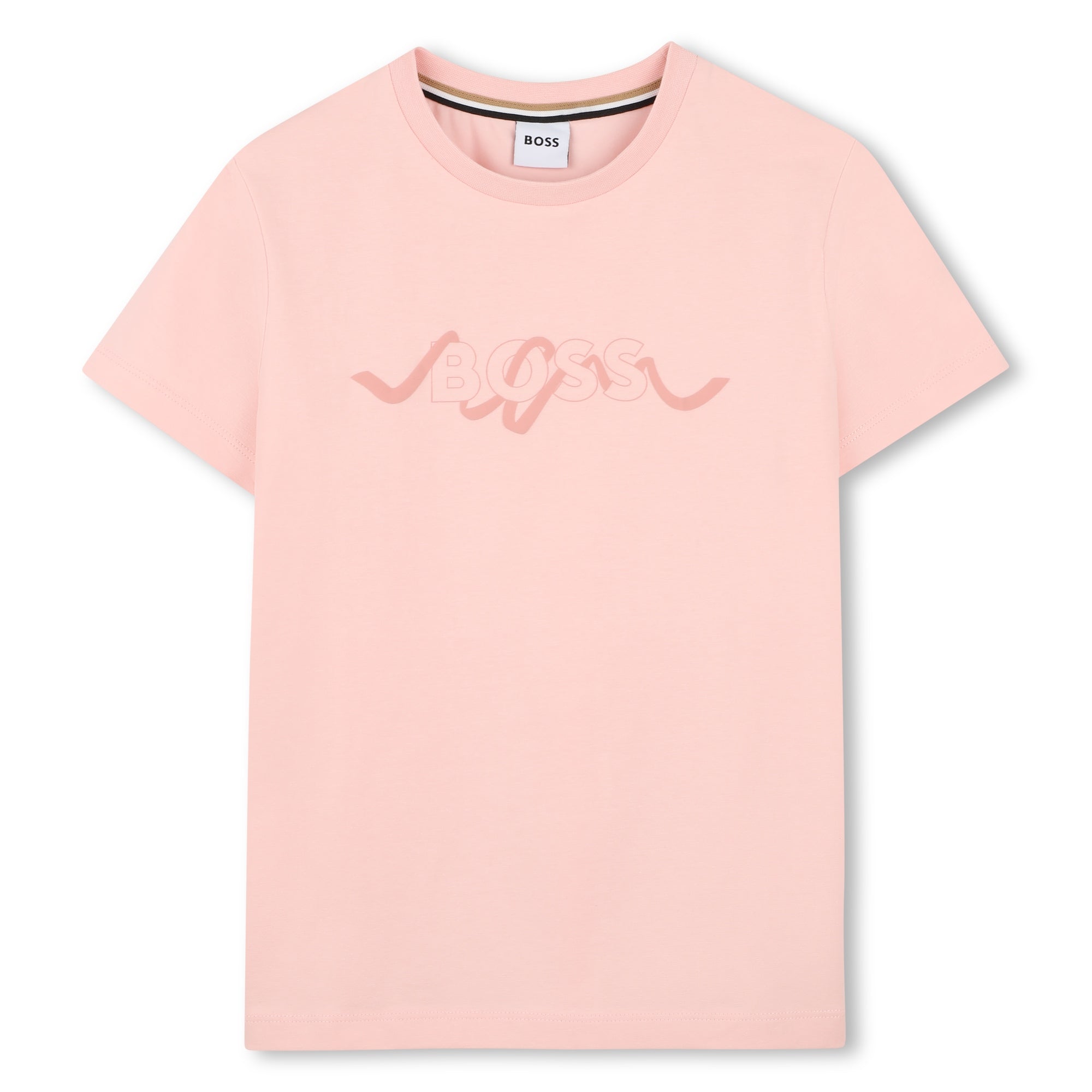 Camiseta Logo Efecto Cinta Rosé Pétale
