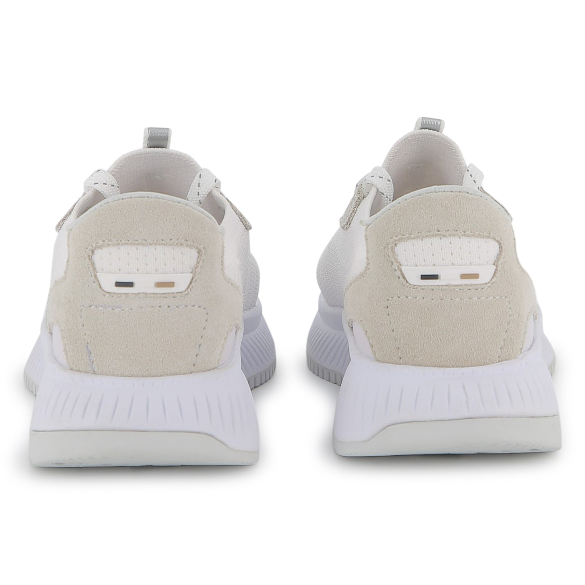 Sock Sneakers Textil | Gamuza Blanco