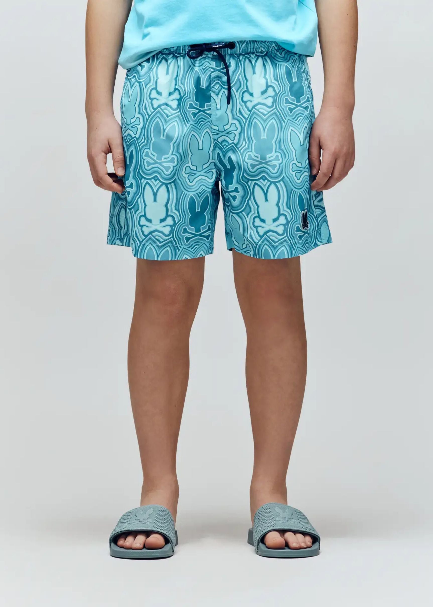 Bermuda Chuck Azul Estampado Integral Secado Rápido