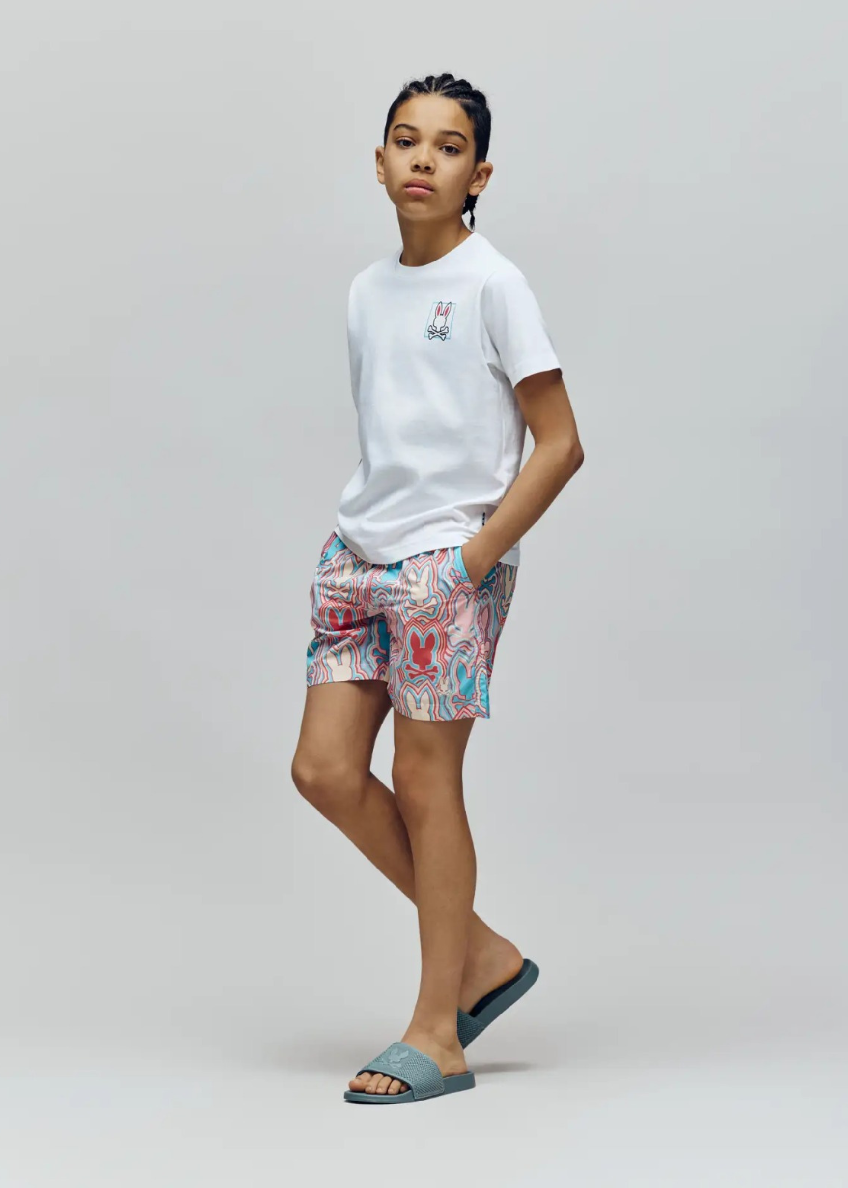 Bermuda Chuck Natural Estampado Integral Secado Rápido