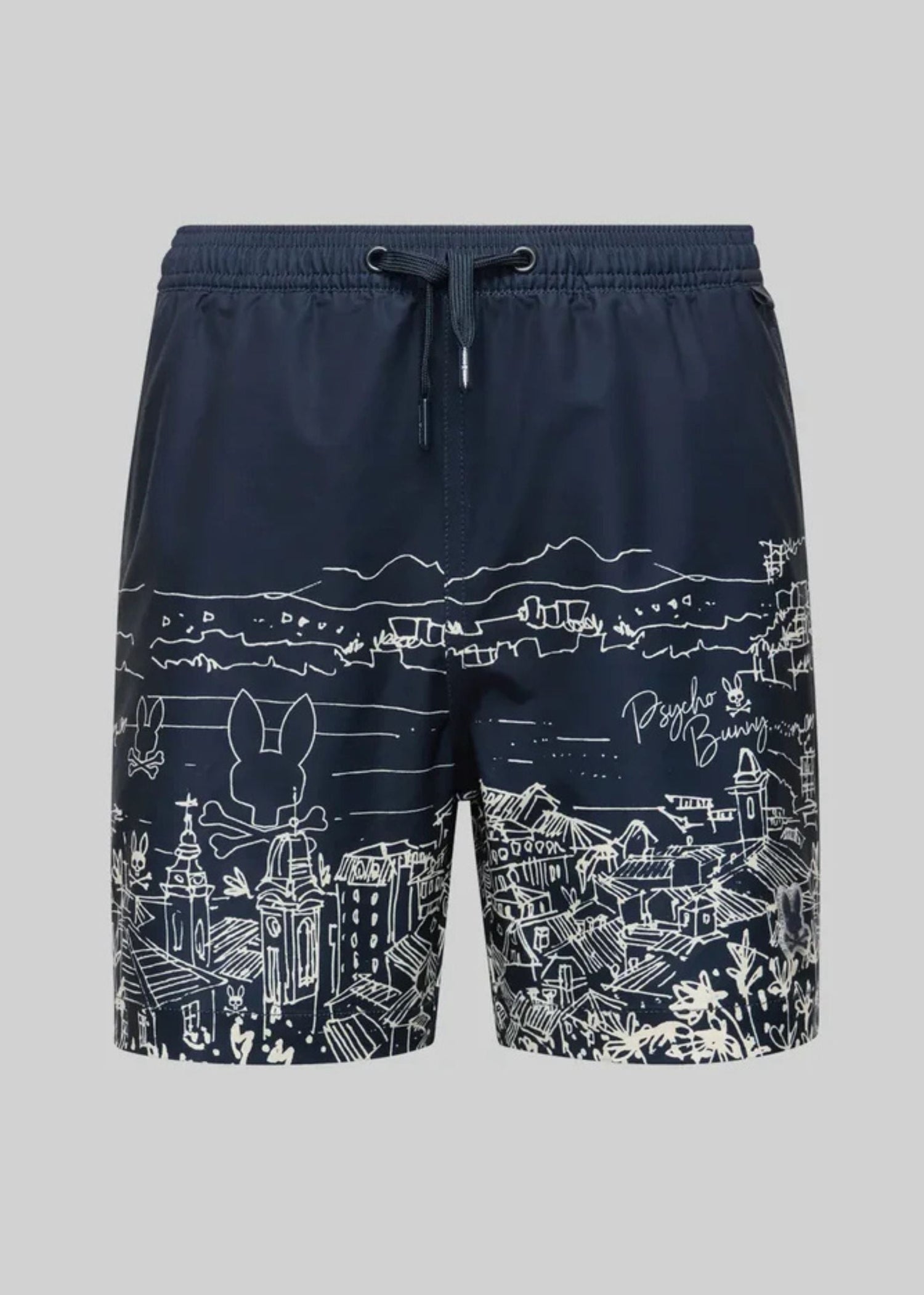 Bermuda Naxos Azul Estampado Secado Rápido