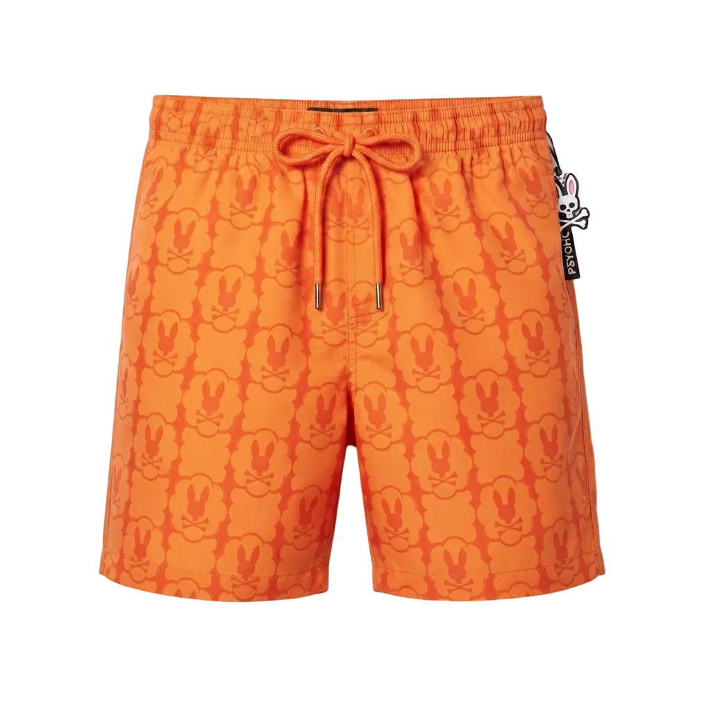 Bermuda Toby Estampado Secado Rápido Naranja