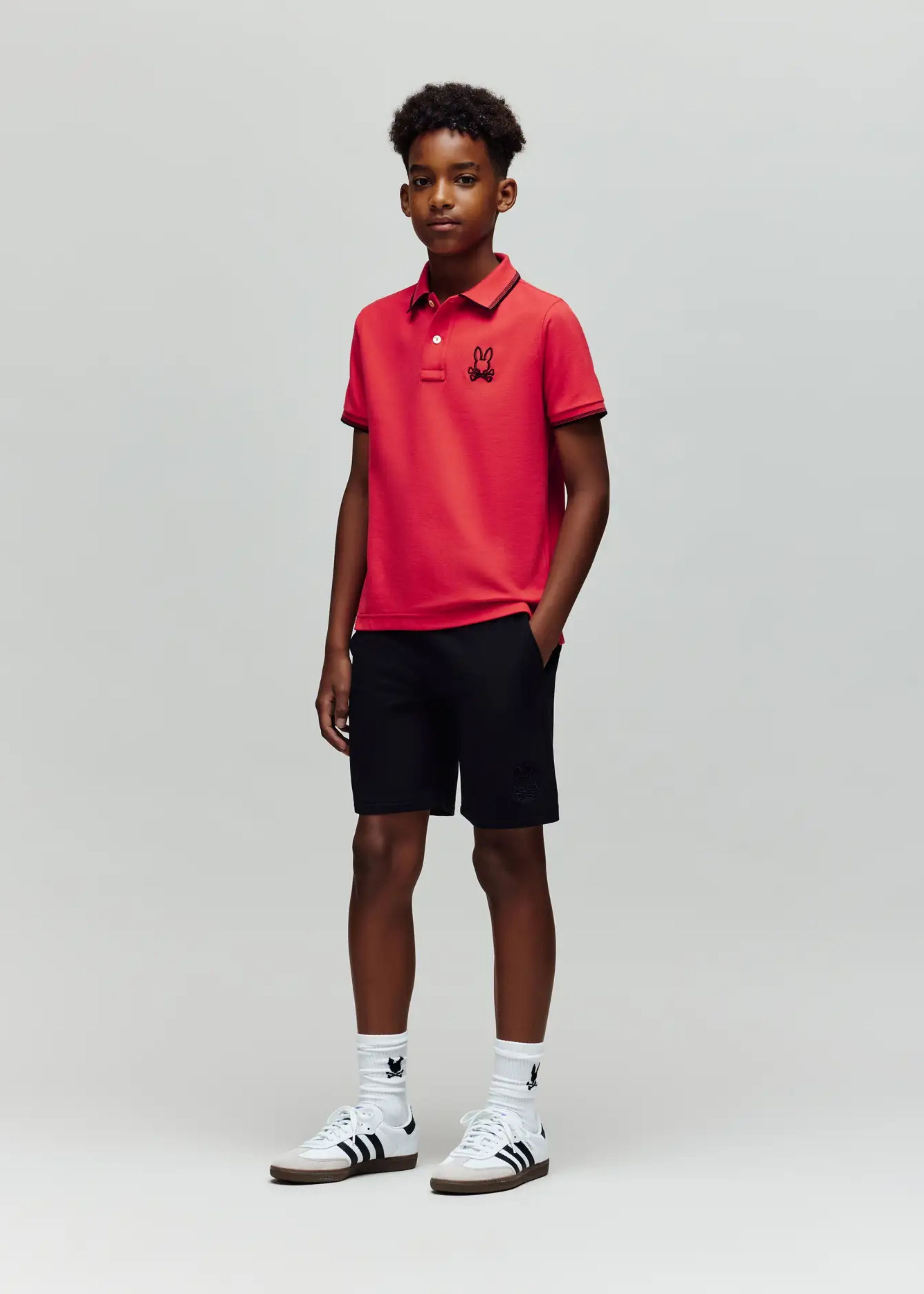 Polo Jude Rojo Piqué Algodón Pima