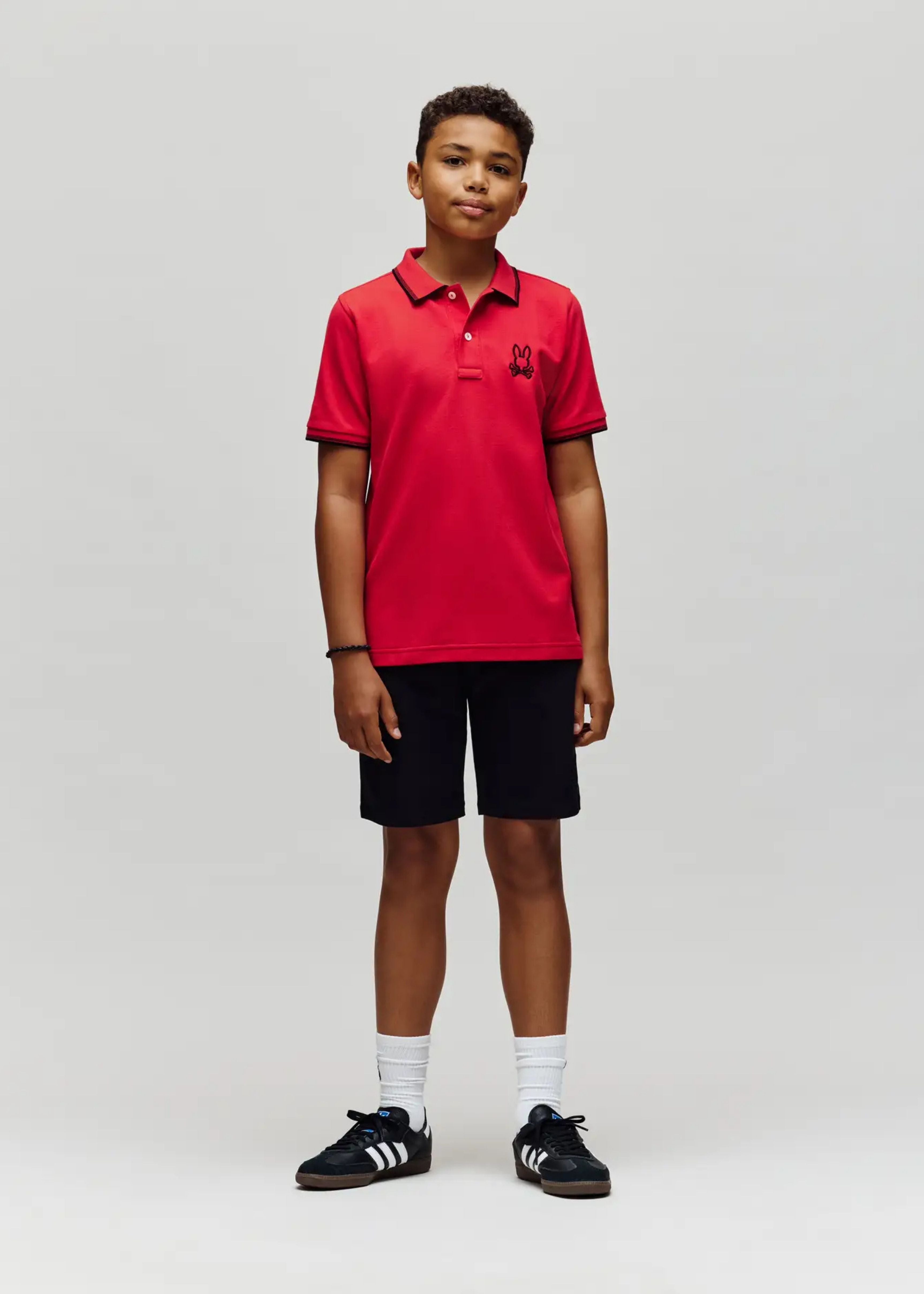 Polo Jude Rojo Piqué Algodón Pima