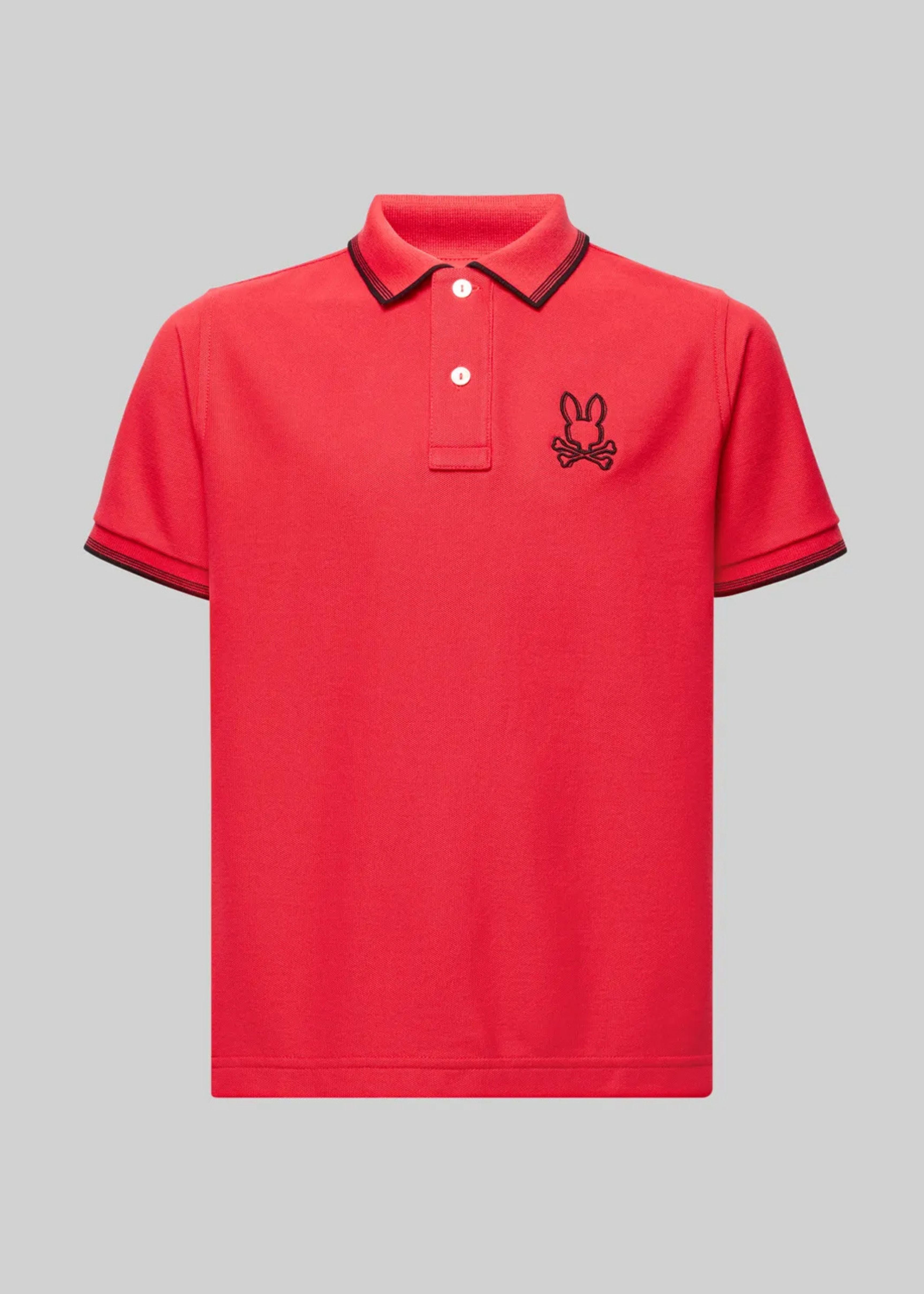 Polo Jude Rojo Piqué Algodón Pima