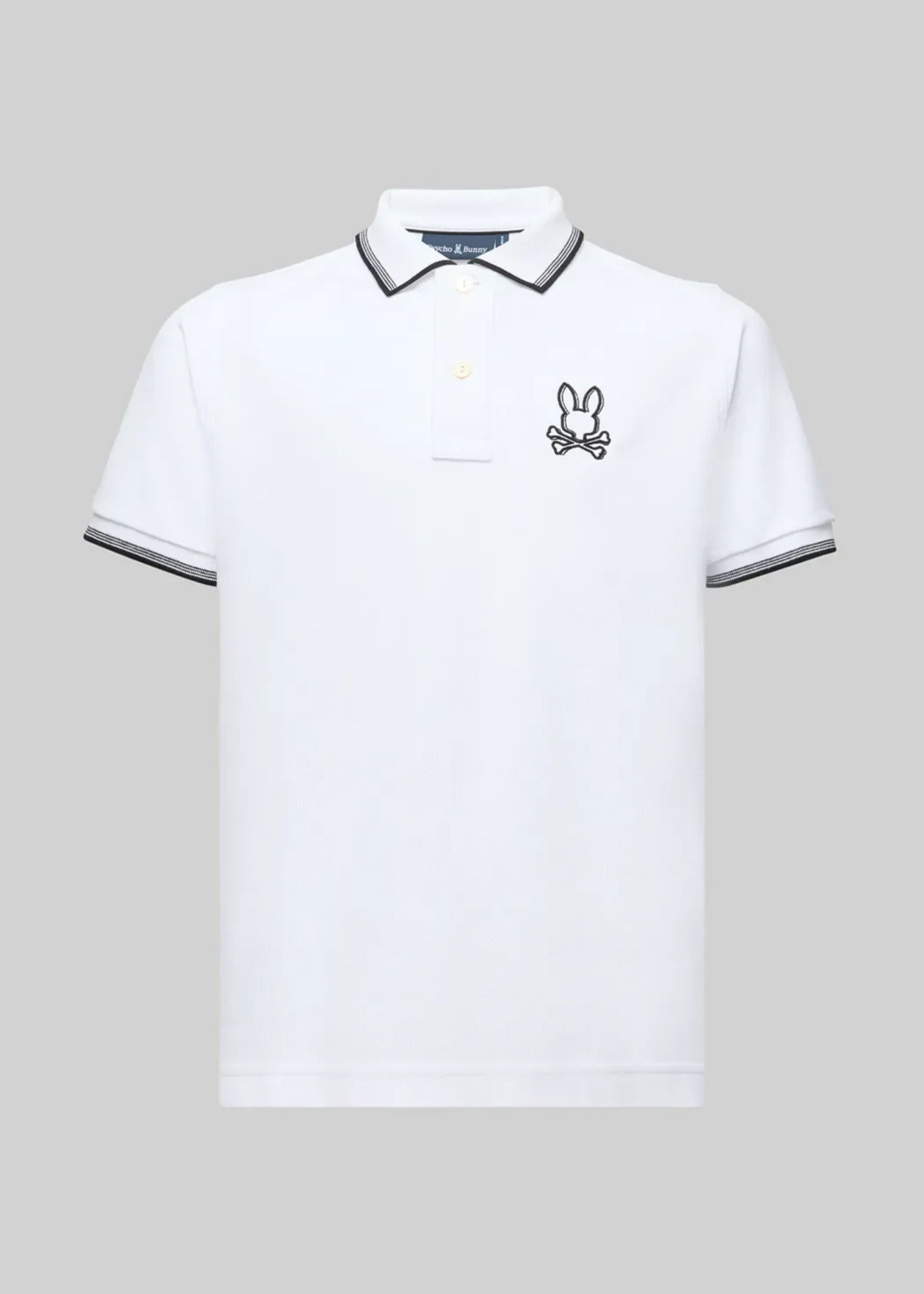 Polo Jude Blanco Piqué Algodón Pima