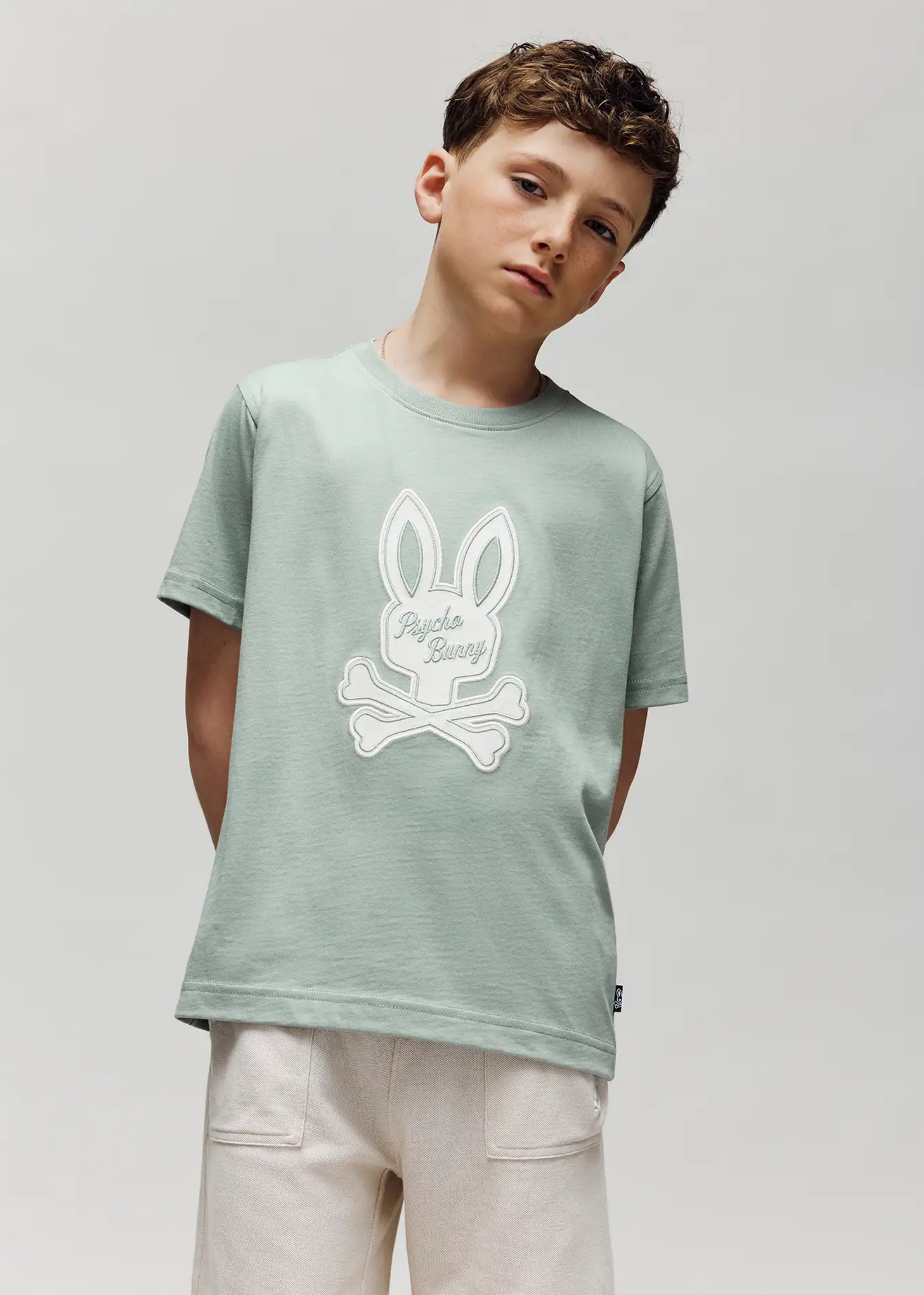 Camiseta Derek Algodón Verde Hielo