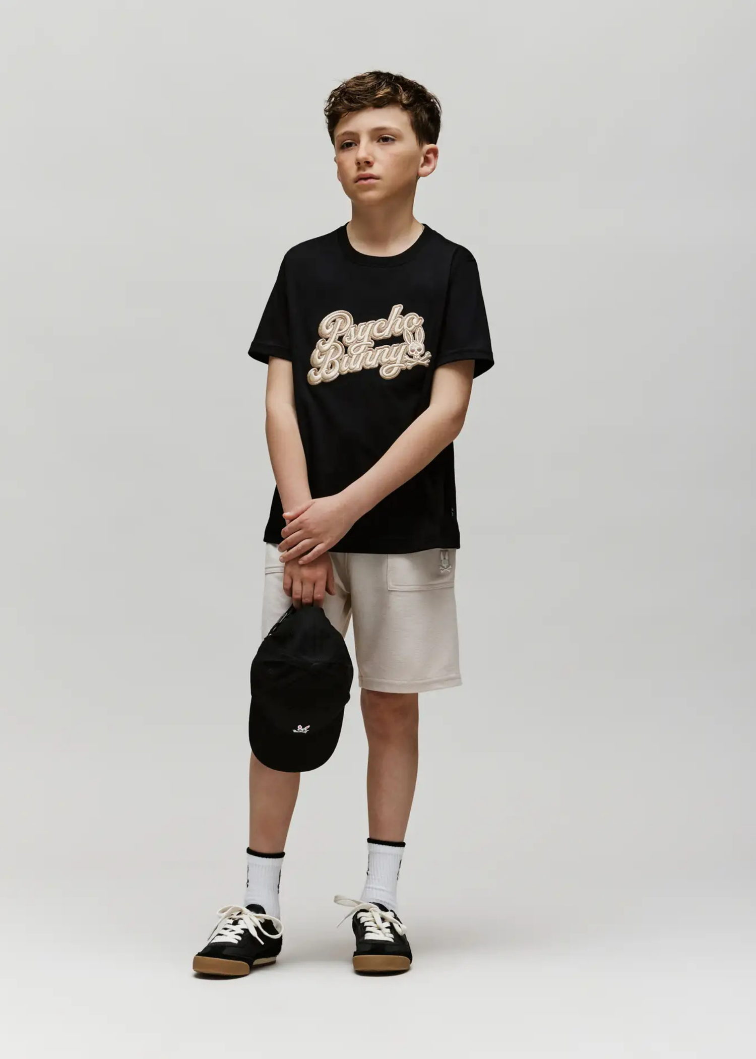 Camiseta Elias Algodón Bordado Negro