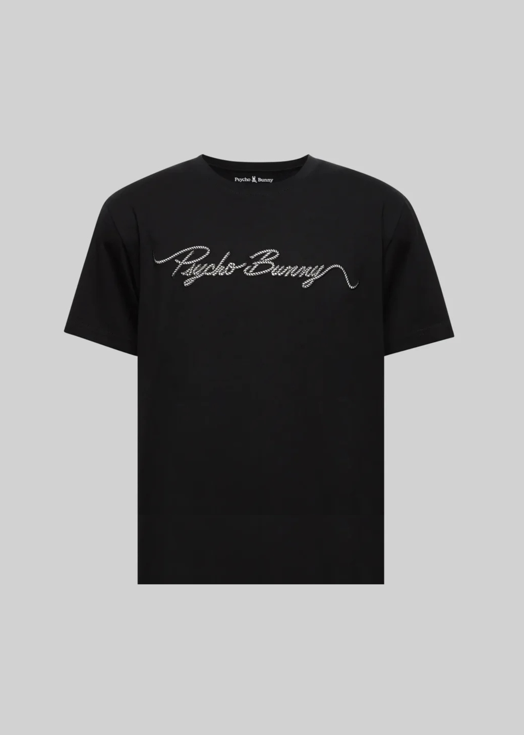Camiseta Cyrus Algodón Bordada Negra