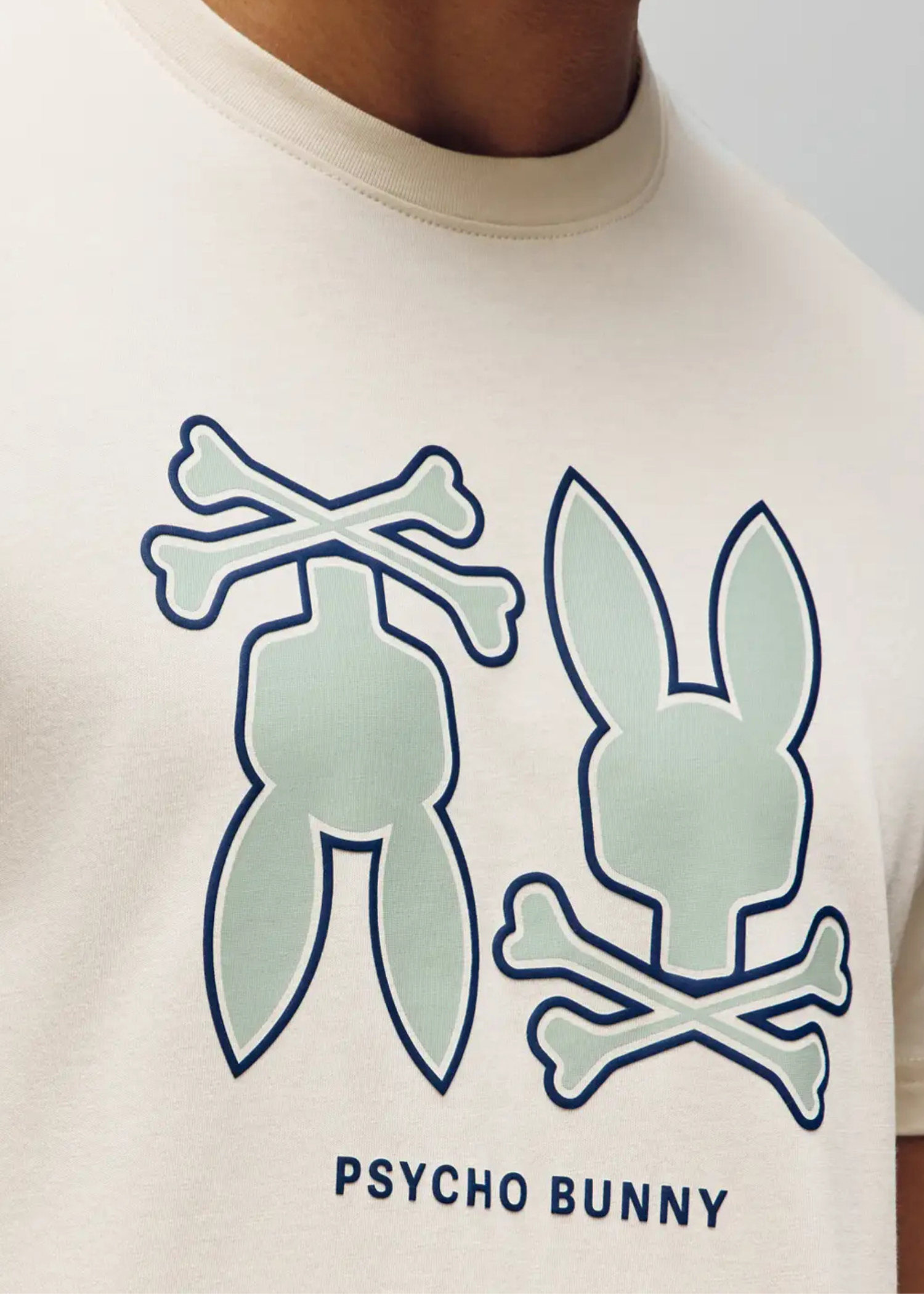 Camiseta Dawson algodón Gráfico Blanco | Gris