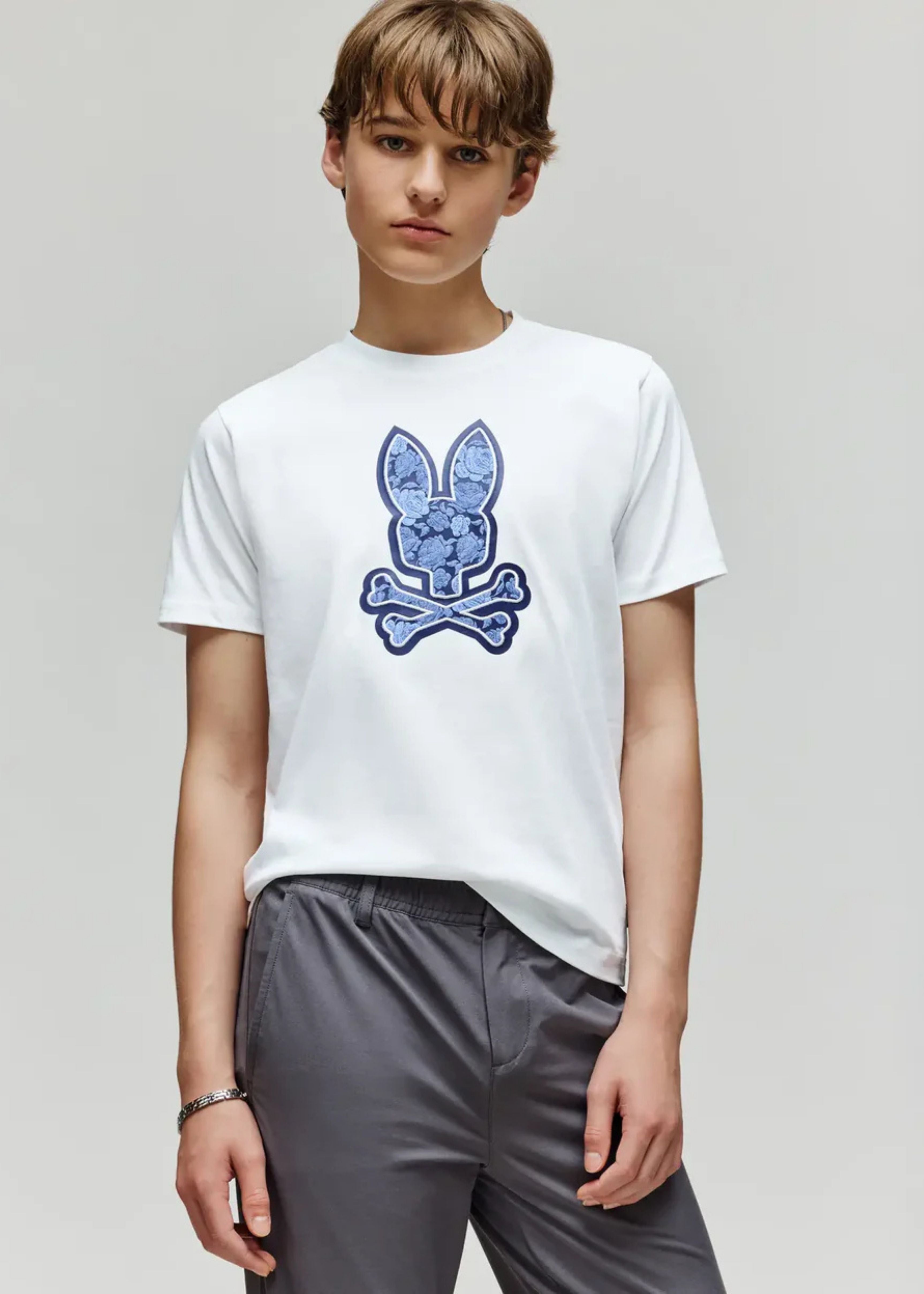 Camiseta Rowen Blanca Bordada Algodón