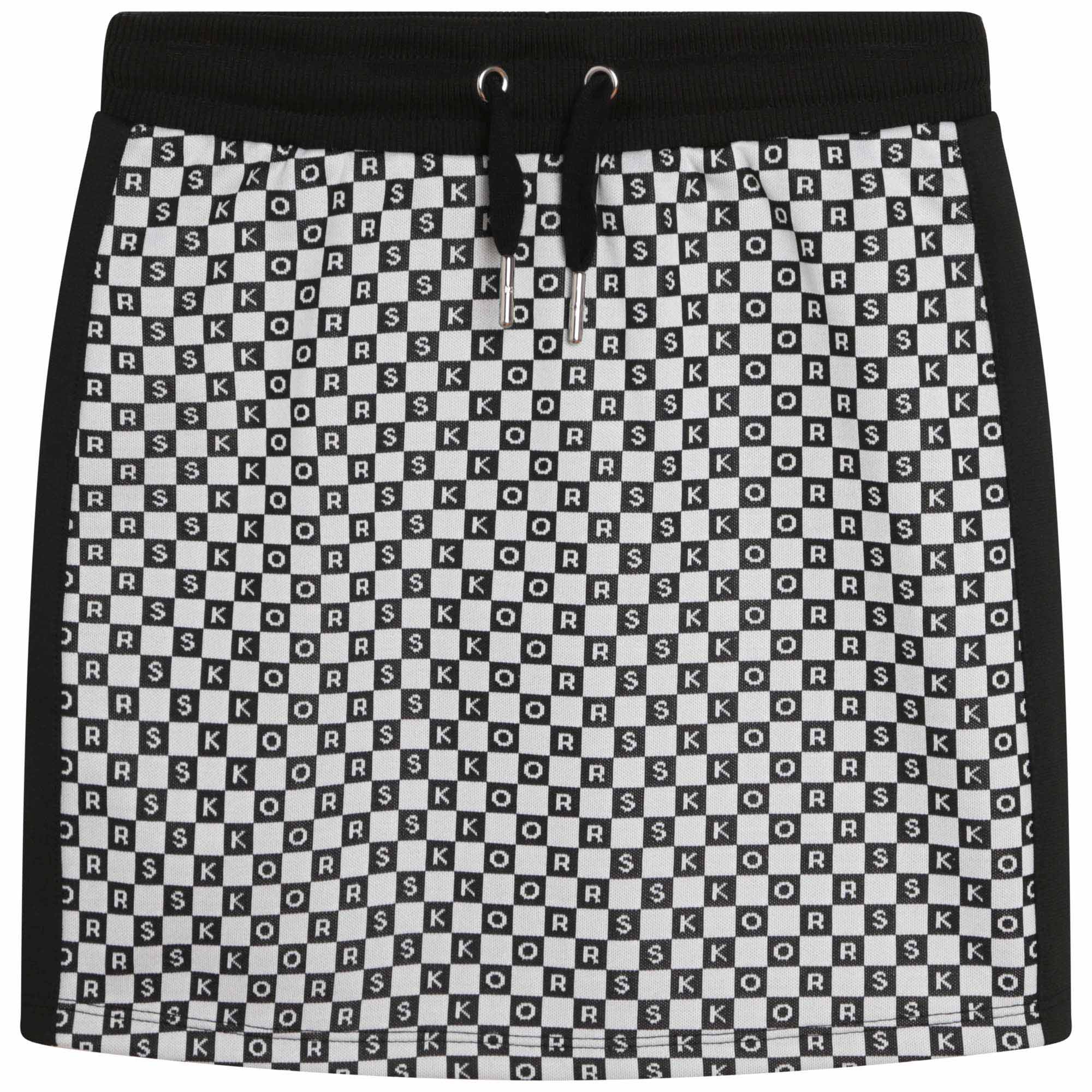 Falda Jacquard KORS Negro & Blanco