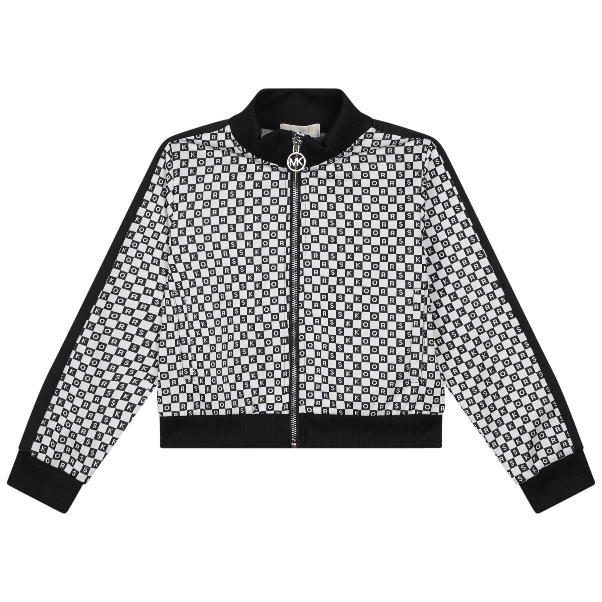 Chaqueta Jacquard Blanco & Negro Niña