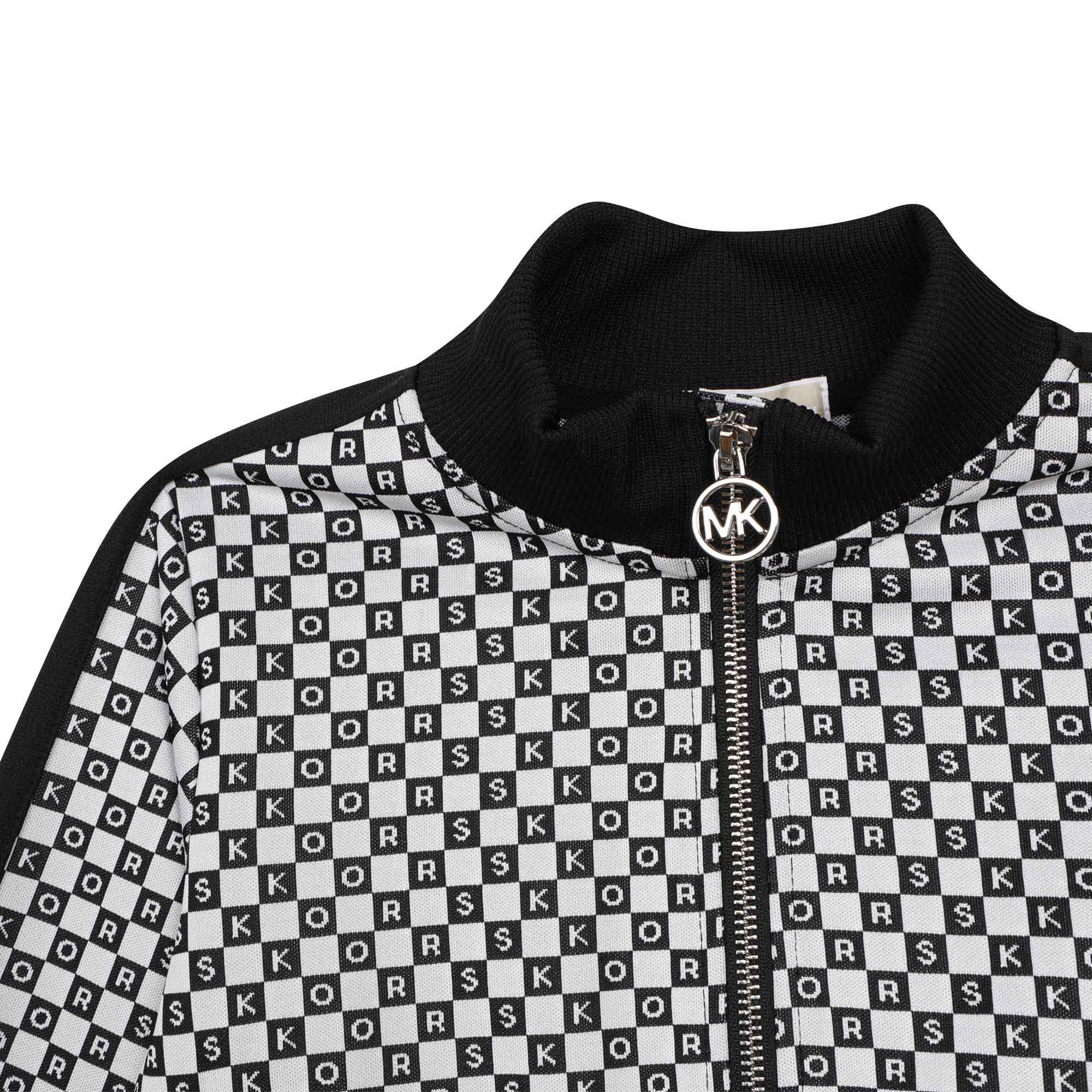 Chaqueta Jacquard Blanco & Negro Niña