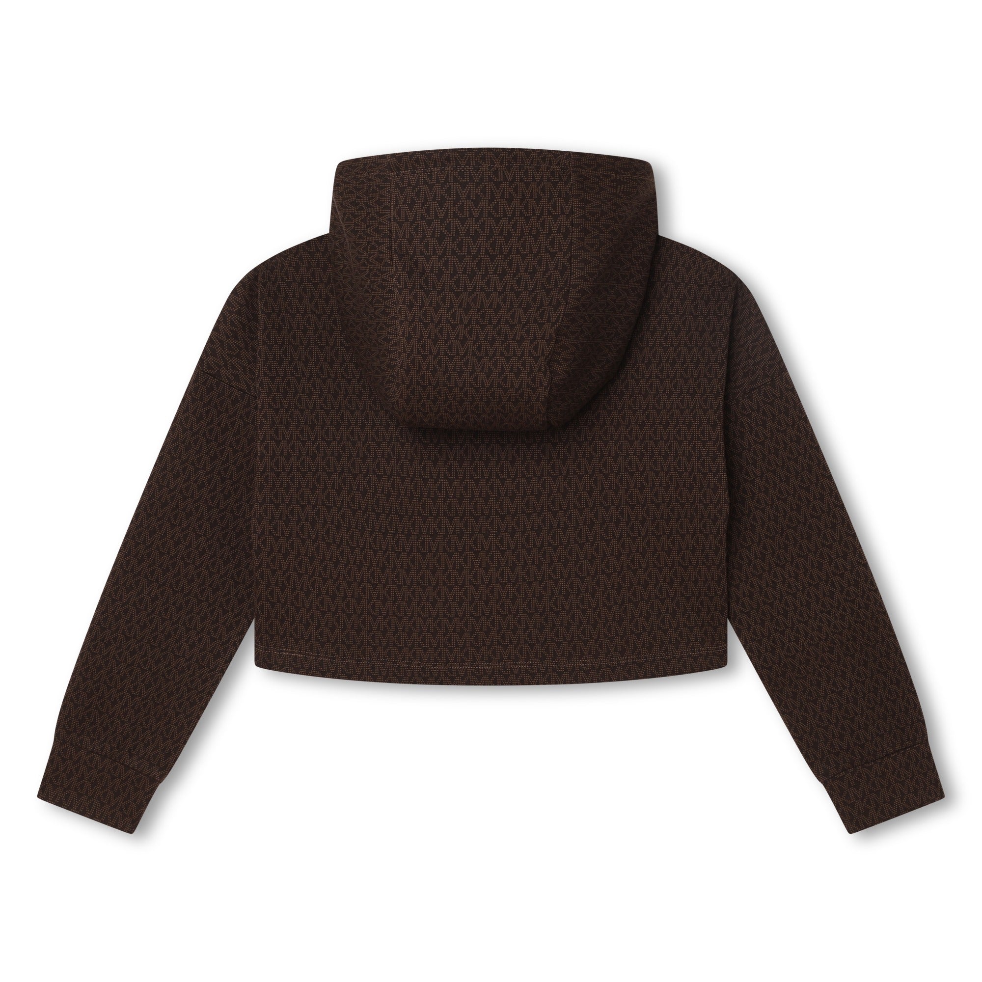 Buzo Cropped Hooded Chocolate MK Niña