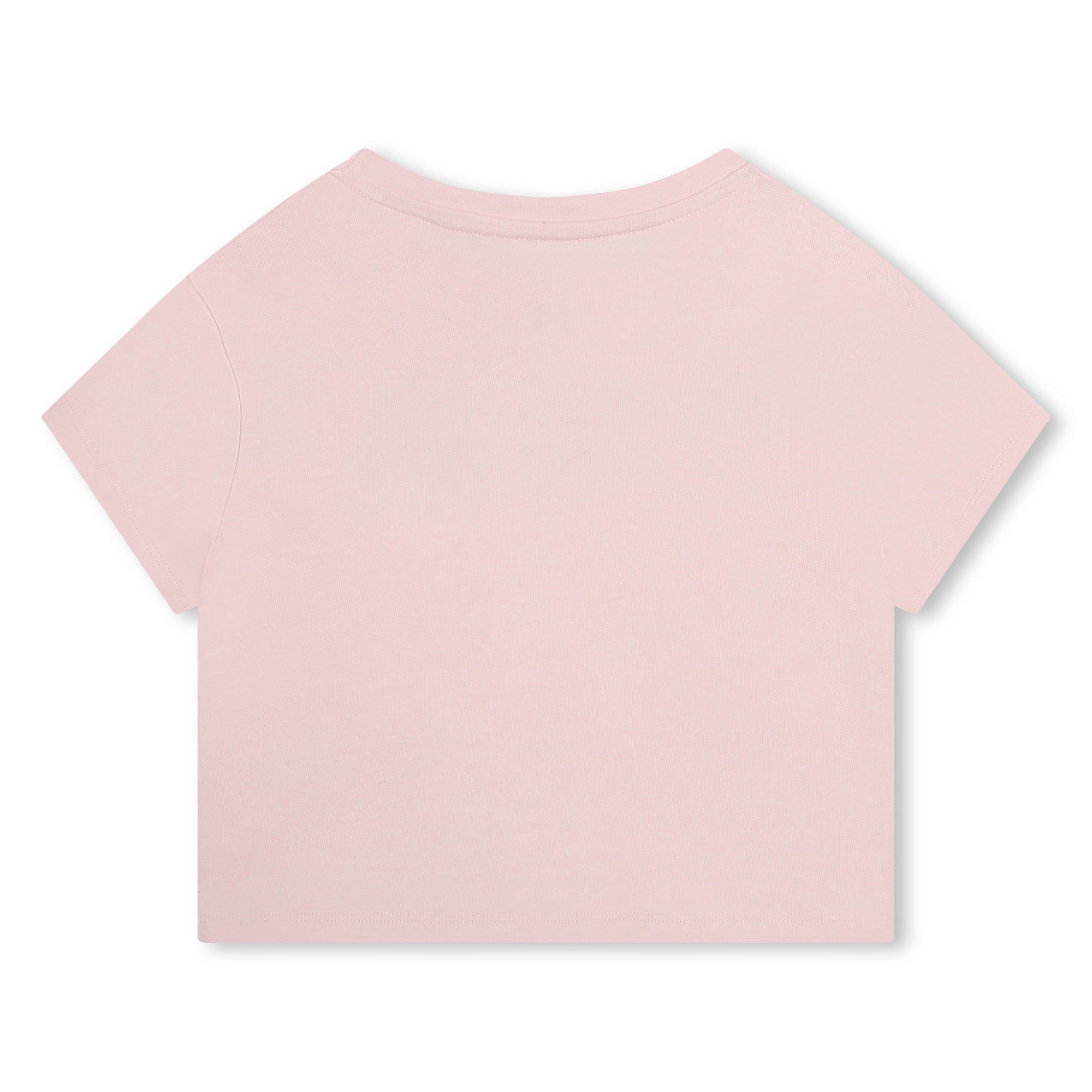 Camiseta Cropped Rosa Algodón Orgánico Logotipo KORS Empire