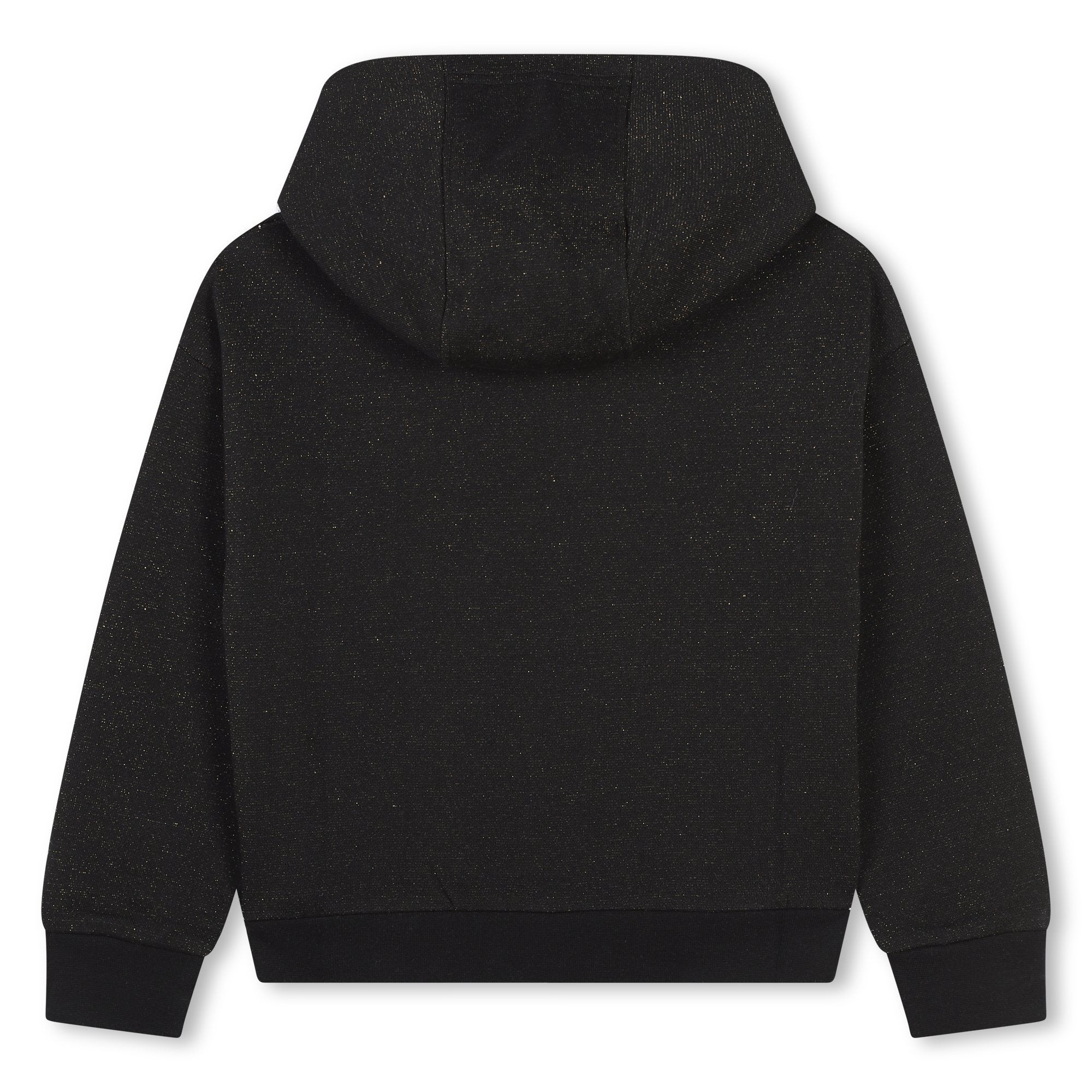 Hoodie Negro & Lurex Logo MK