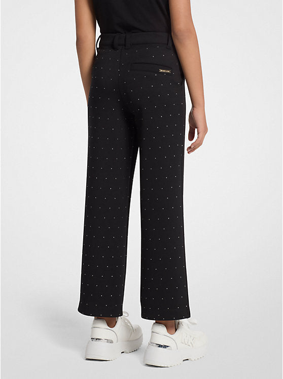 Pantalón Wide Leg Negro Mini Studs