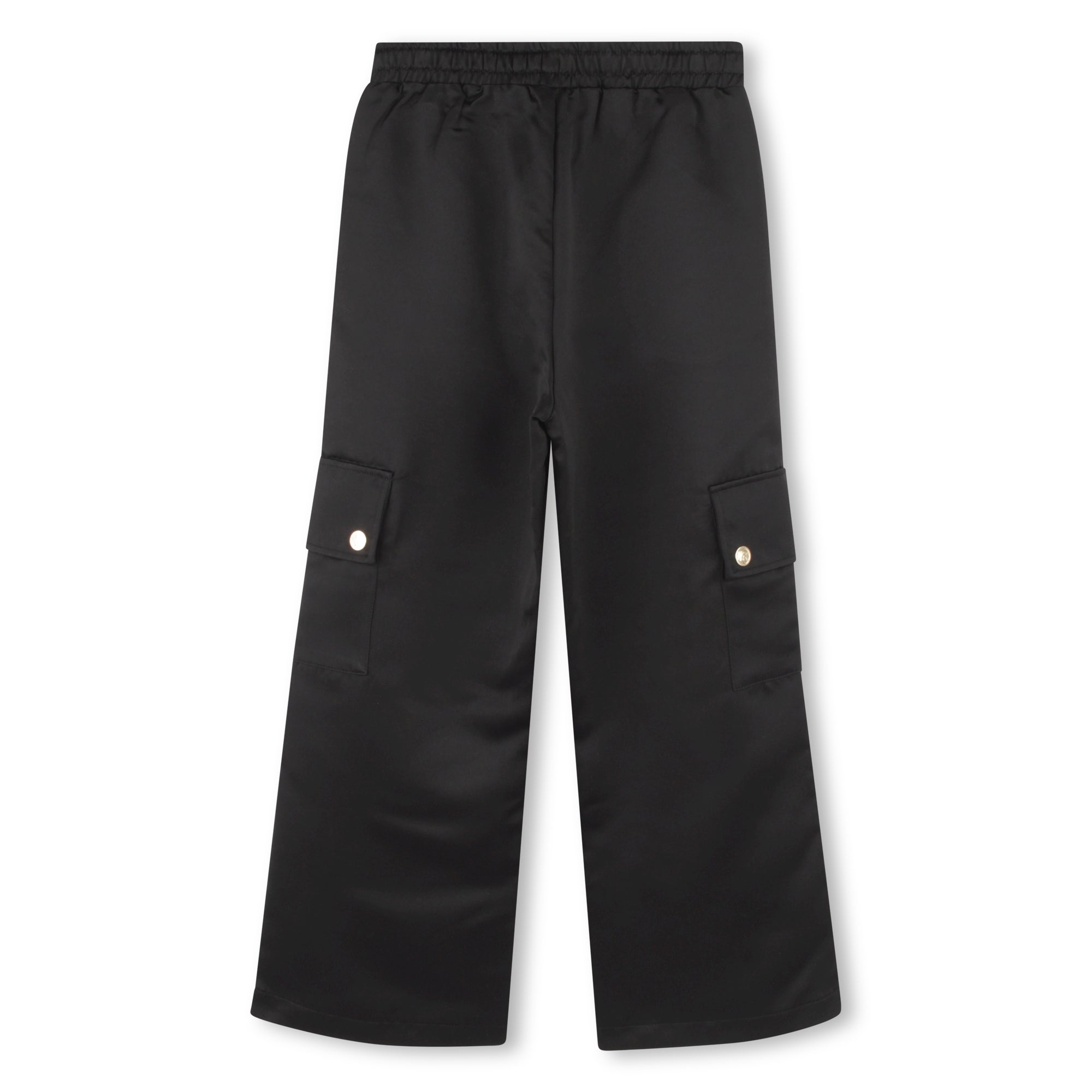 Pantalón Cargo Poliéster Negro