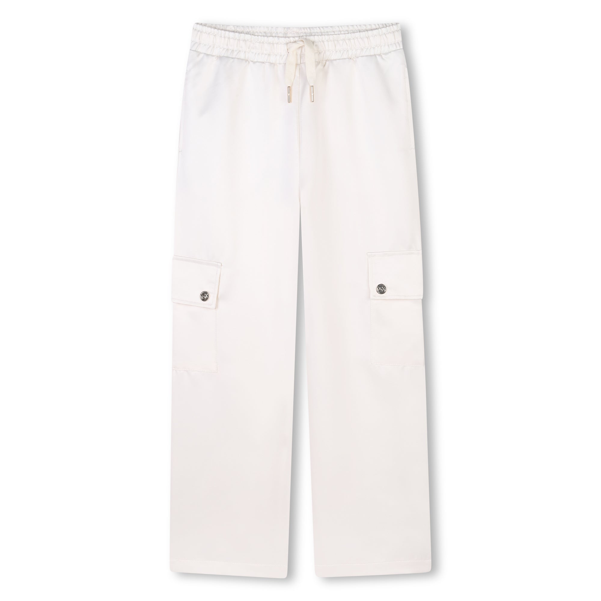 Pantalón Cargo Satín Blanco