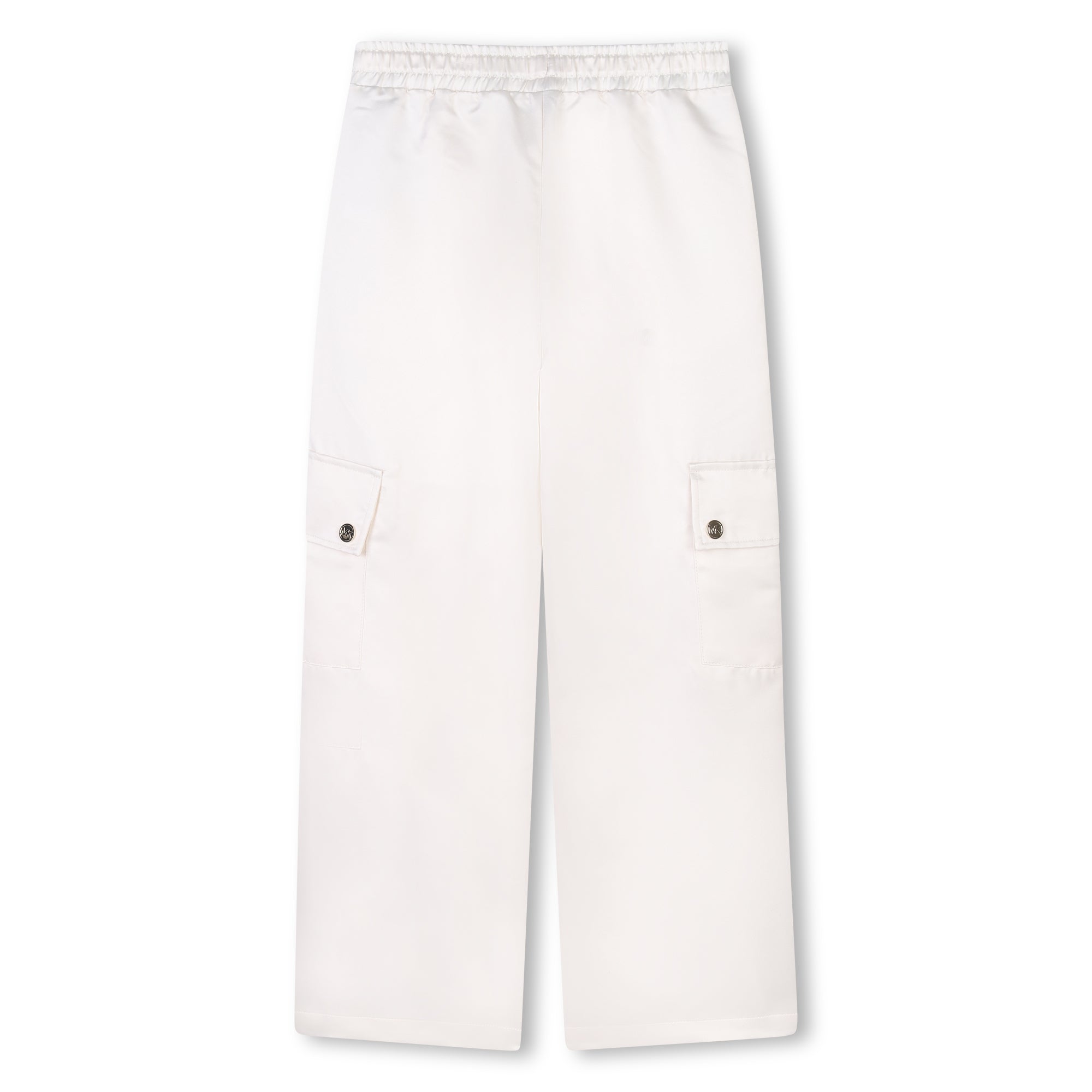 Pantalón Cargo Satín Blanco