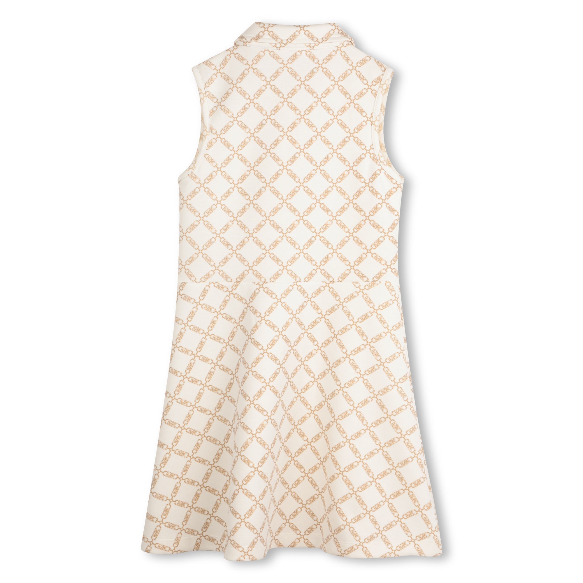 Vestido Monograma Integral Blanco Crema