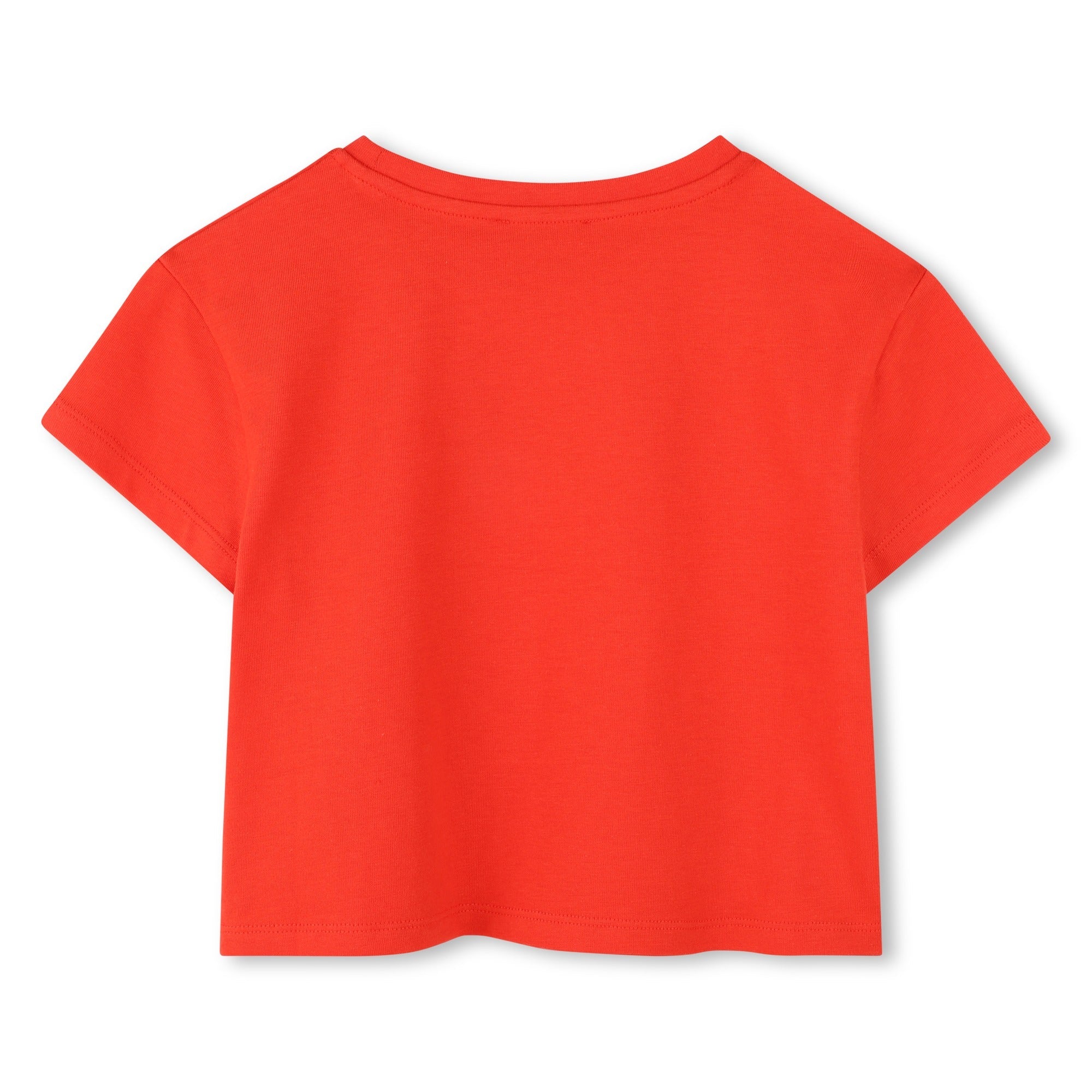 Camiseta Cropped Naranja Algodón Orgánico