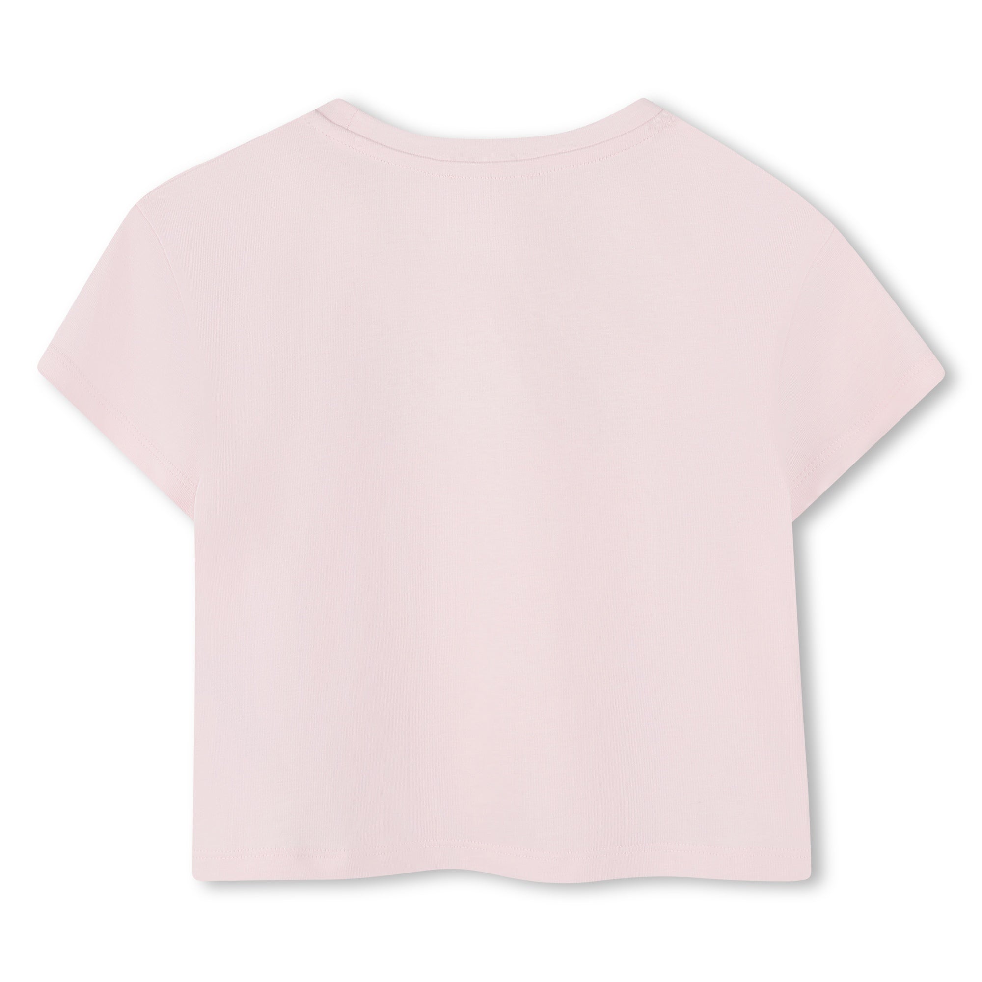 Camiseta Cropped Rosa Algodón Orgánico