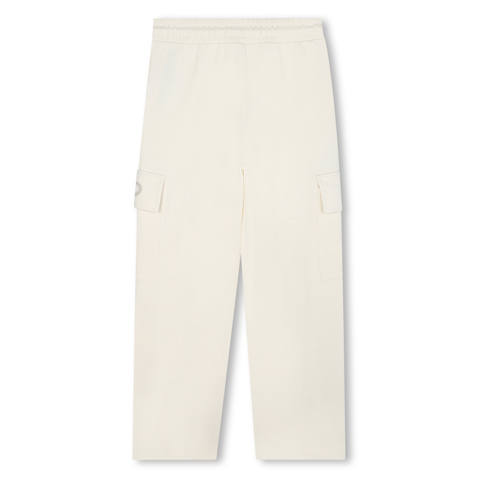Jogger Cargo Wide Leg MK Studs Vainilla
