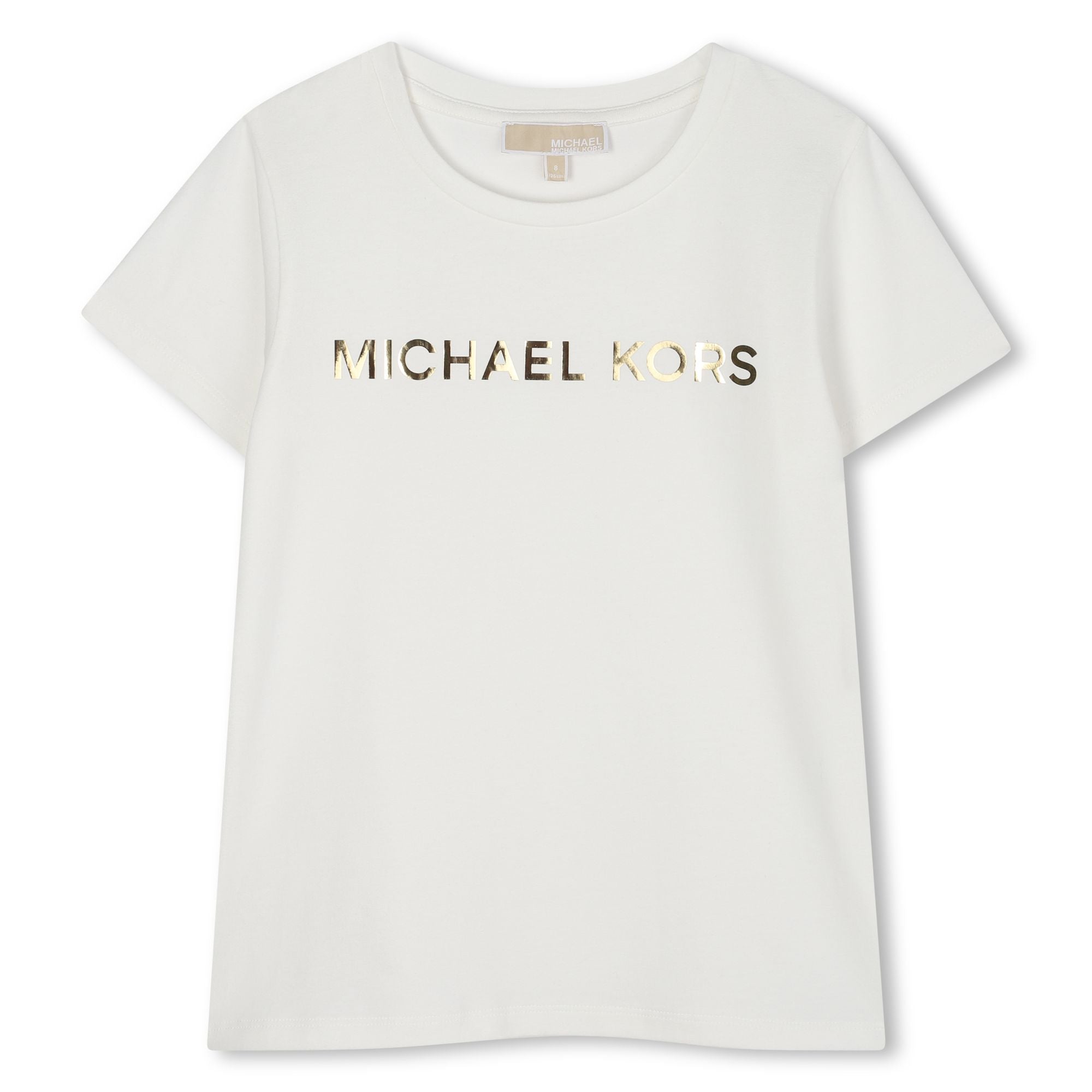 Camiseta Offwhite Ilustración Metálica