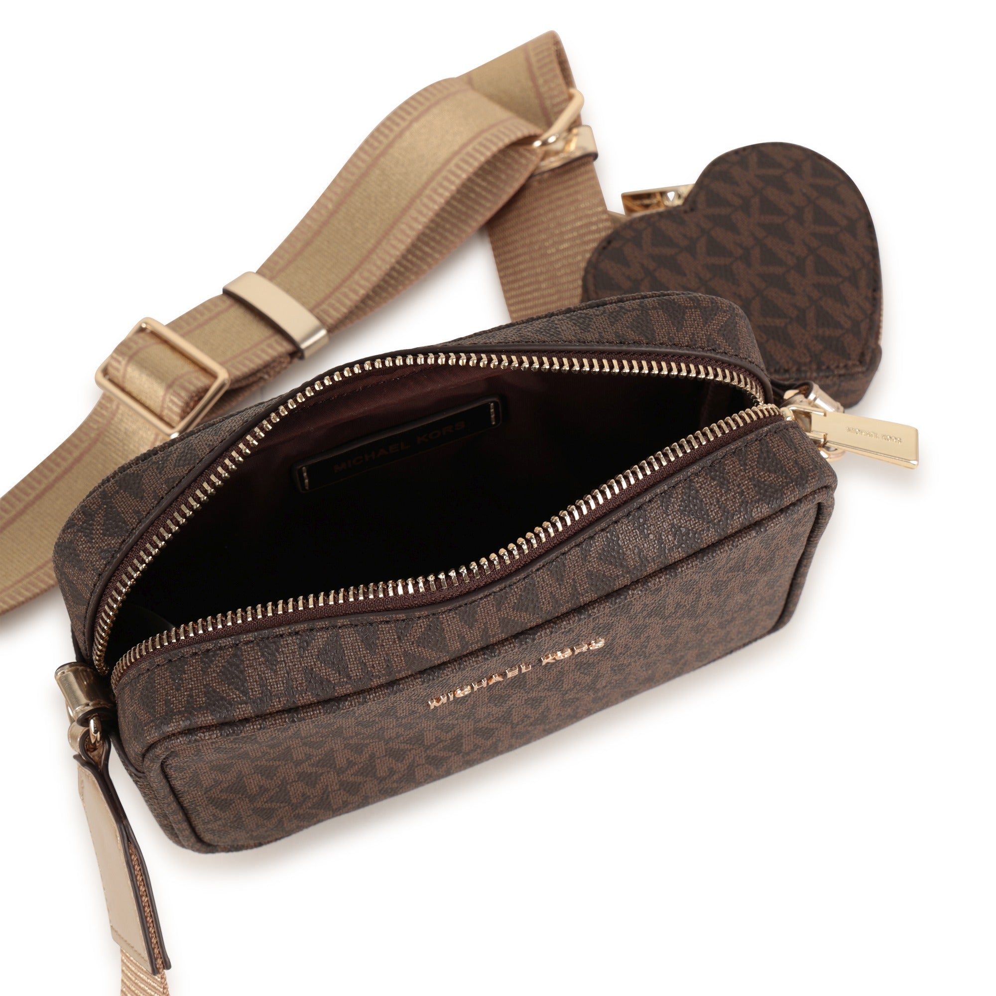 Crossbody Monograma MK Marrón