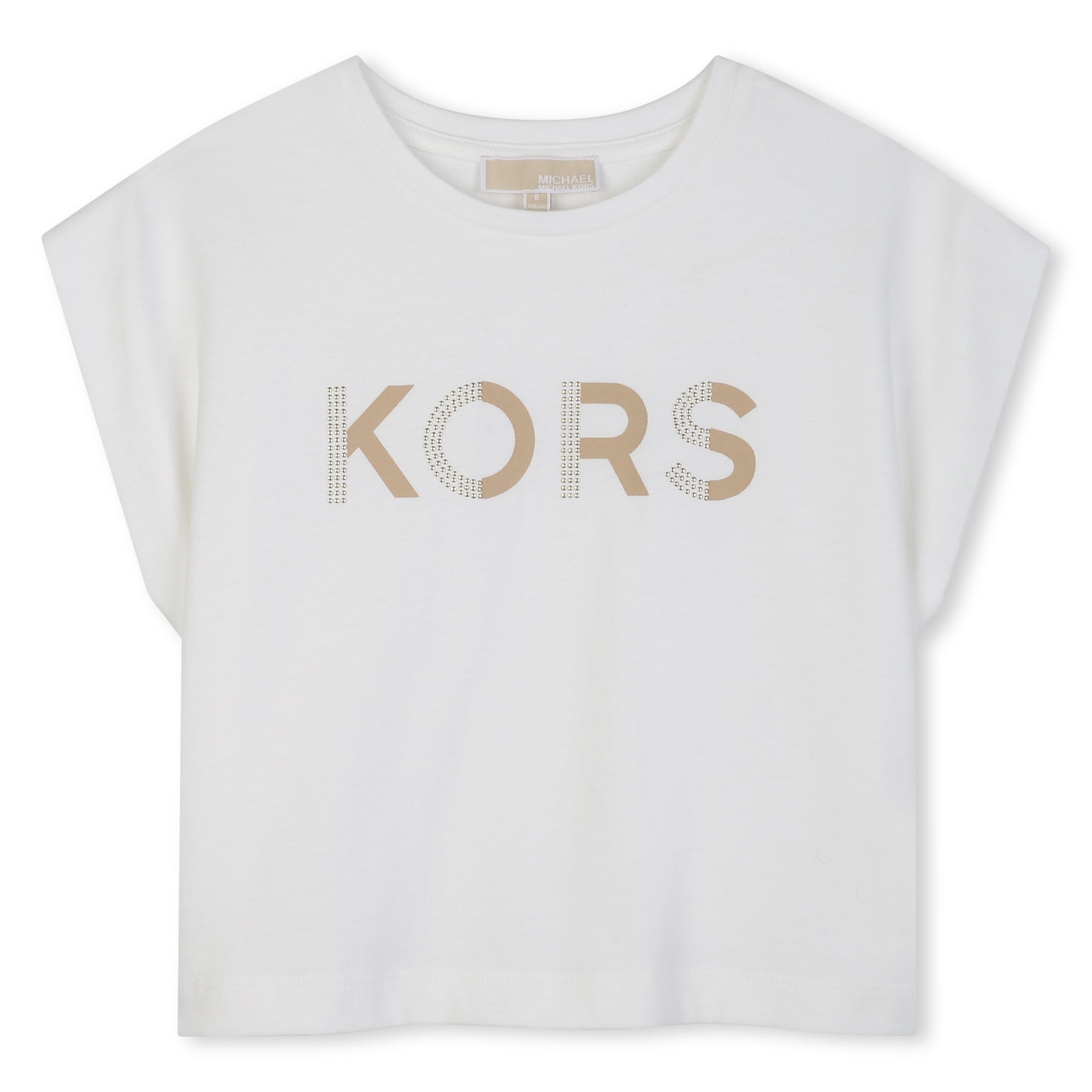 Camiseta Kors Dorado Blanca