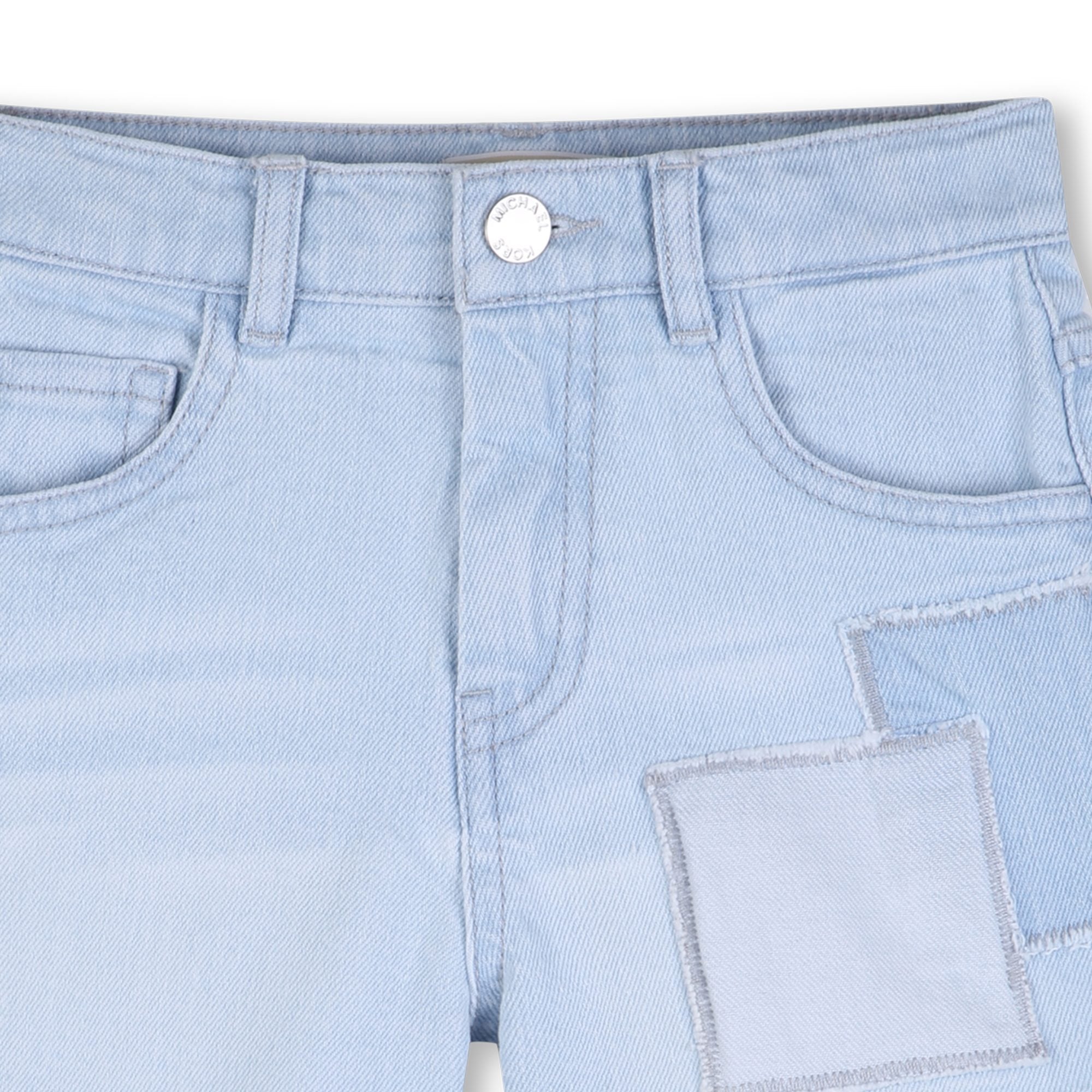 Short Denim Apliques Denim