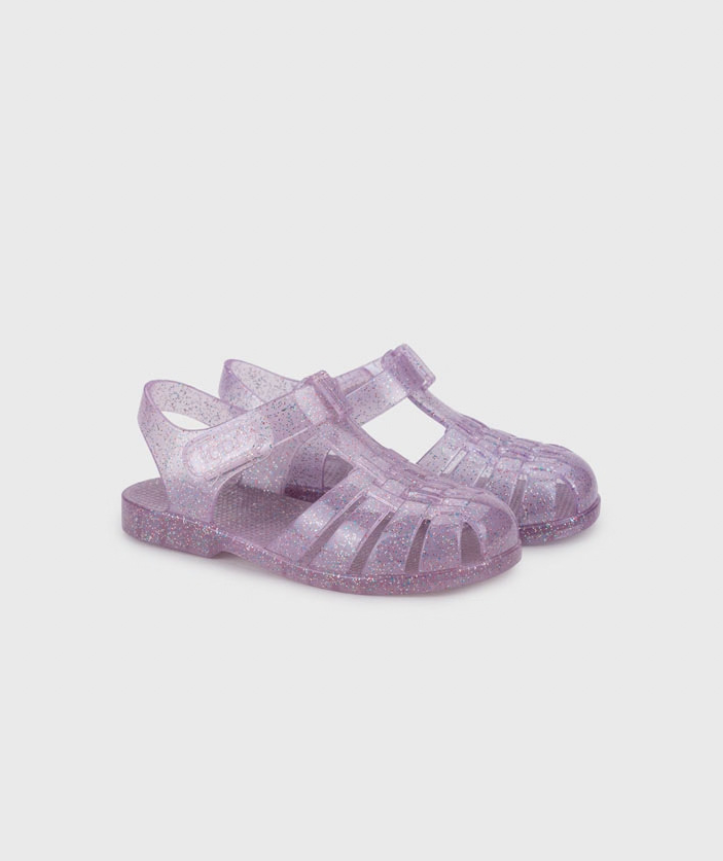 Sandalia Star Glitter Malva