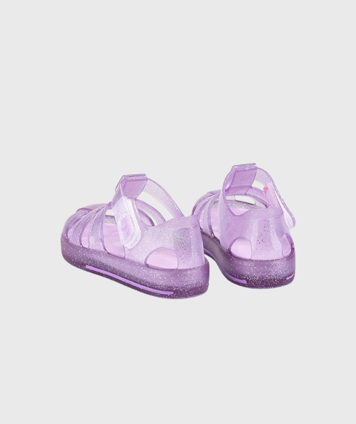 Sandalia Star Glitter Malva