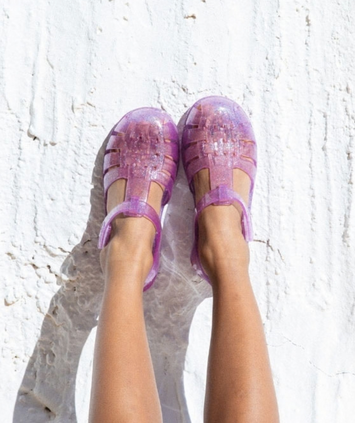 Sandalia Star Glitter Malva