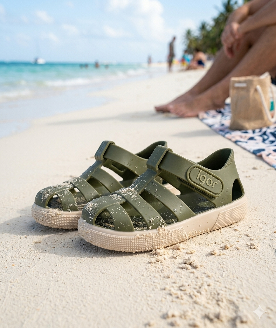 Sandalias Bay Kaki
