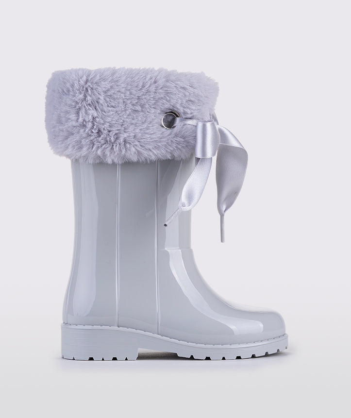 Bota Campera Charol Gris