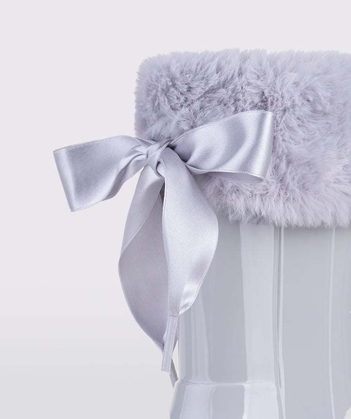 Bota Campera Charol Gris