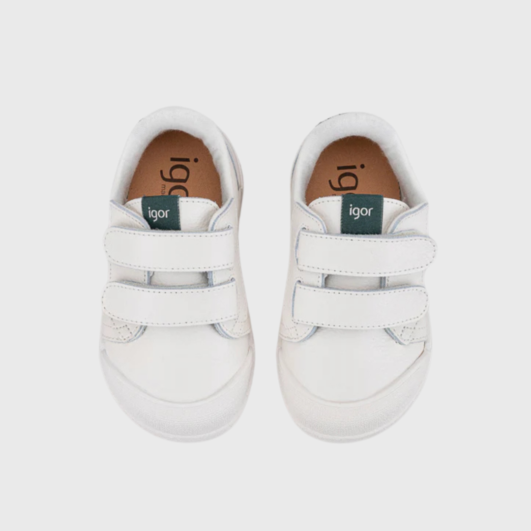Tenis Piel Barefoot Blancos | Musgo