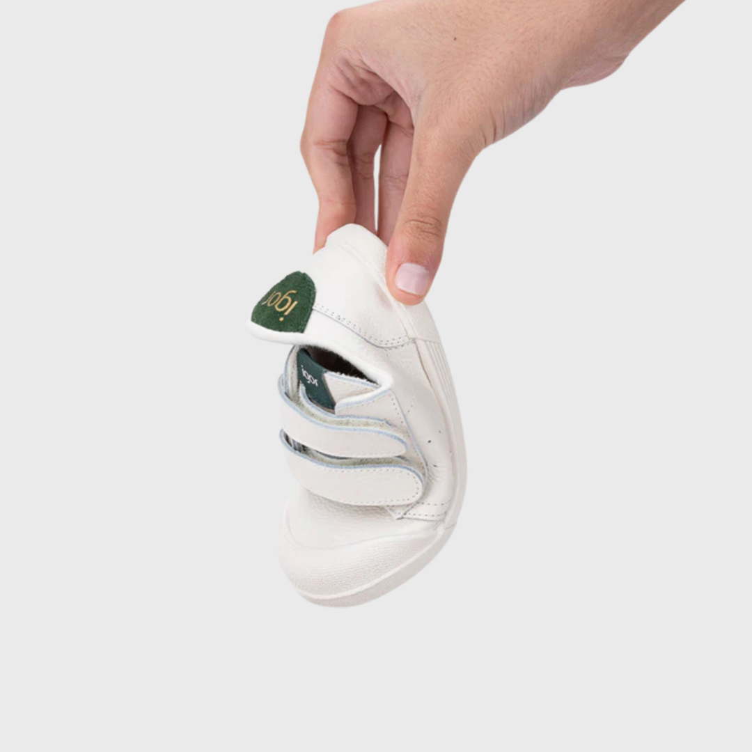 Tenis Piel Barefoot Blancos | Musgo