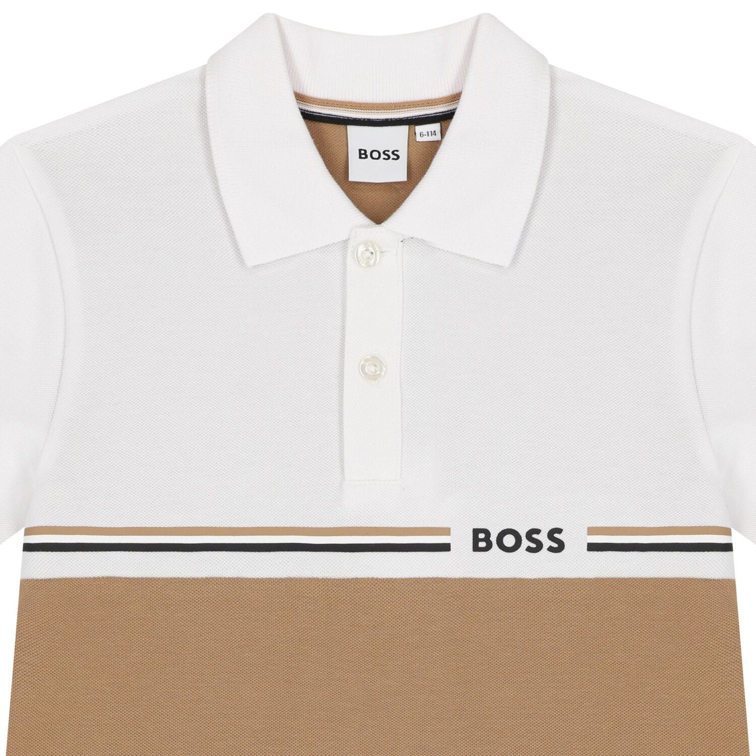 Polo Bicolor Camel Regular Fit
