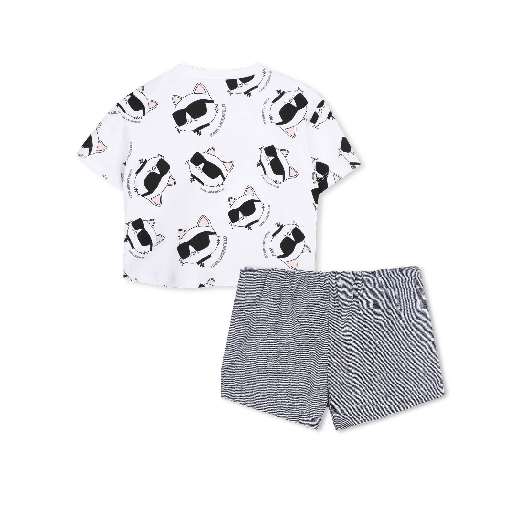 Set Camiseta Mini Karl & Short Choupette