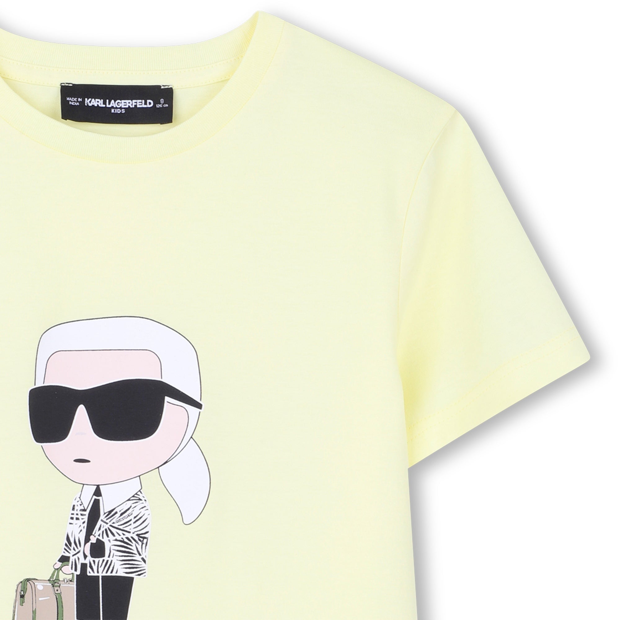 Camiseta Algodón Orgánico Karl Ikonik Amarilla