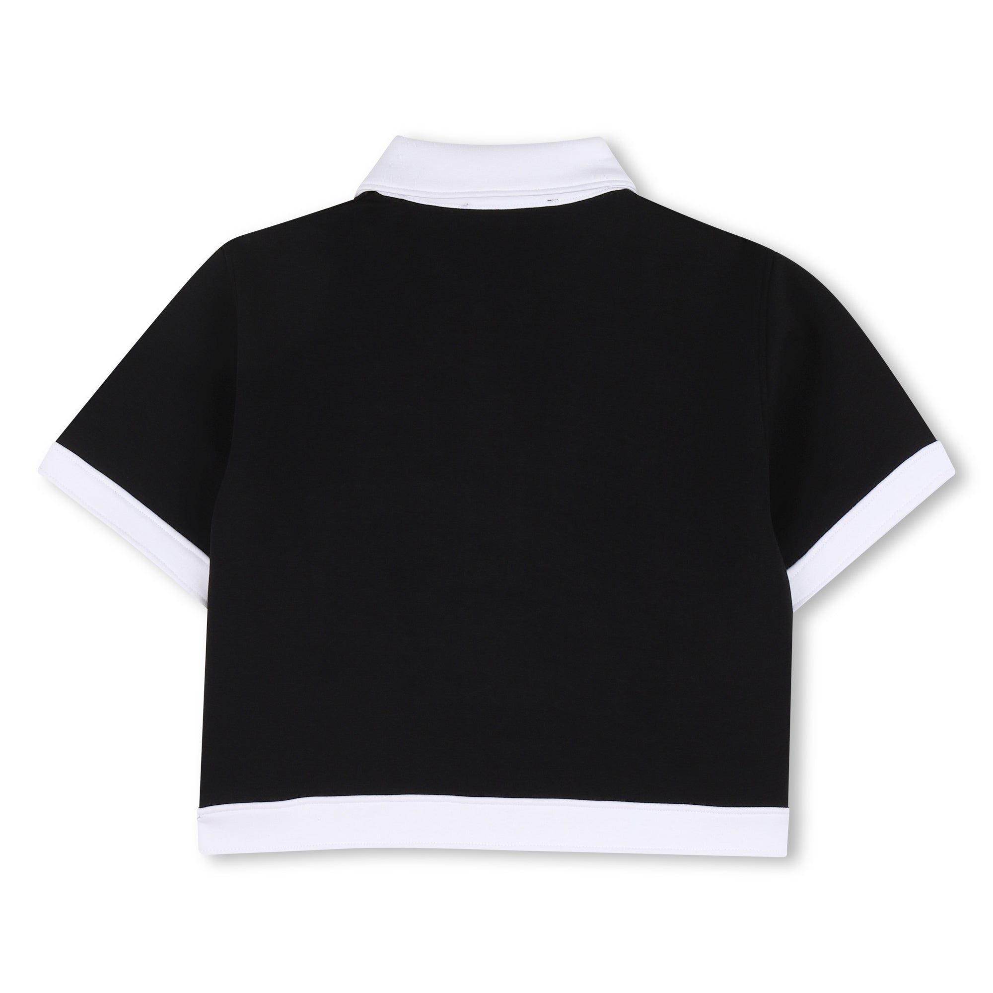 Chaqueta Bolsillos Contraste Negra