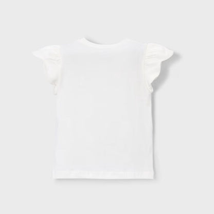 Camiseta Lady Flower Crudo Porcelana